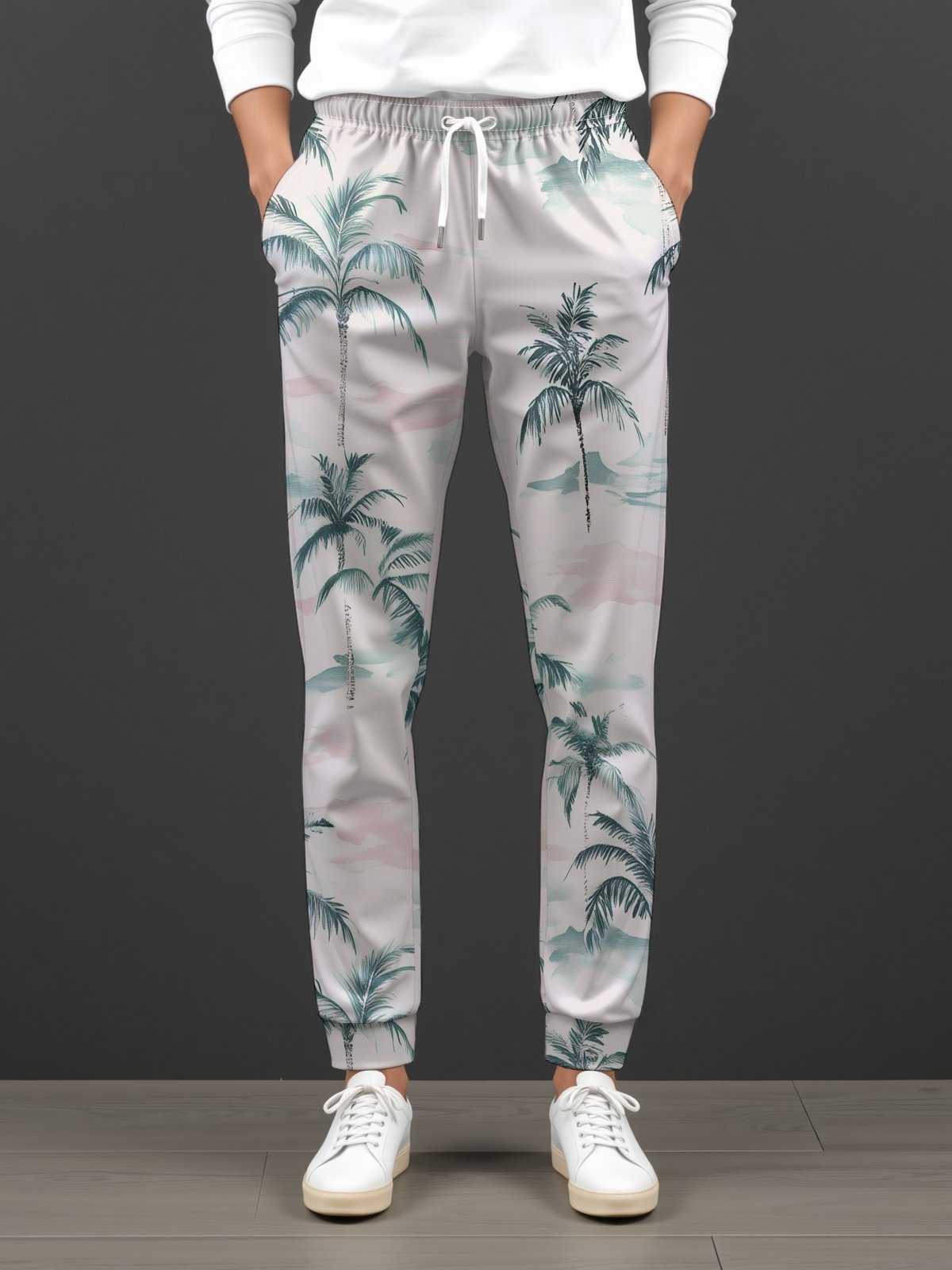 Moisture Wicking Coconut Tree Casual Pants