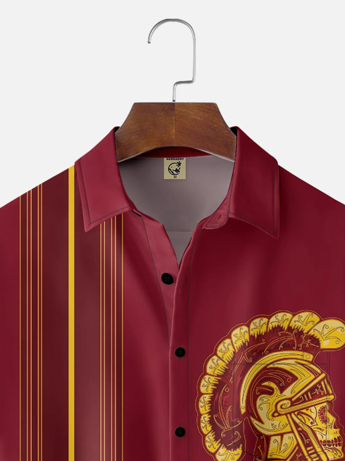 Moisture-wicking American Football California Art Chest Pocket Bowling Shirt