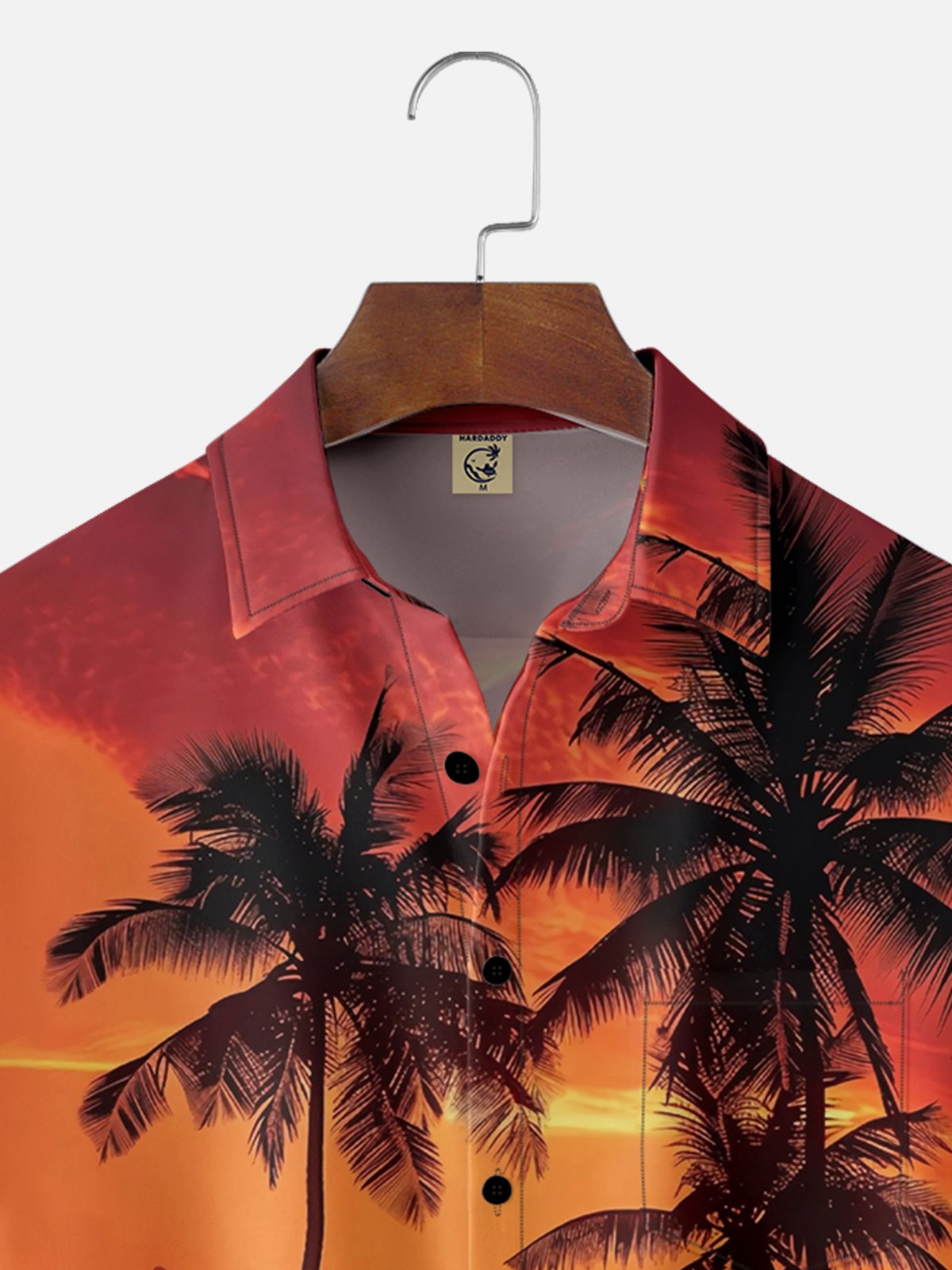 Moisture wicking Coconut Tree Chest Pocket Casual Shirt