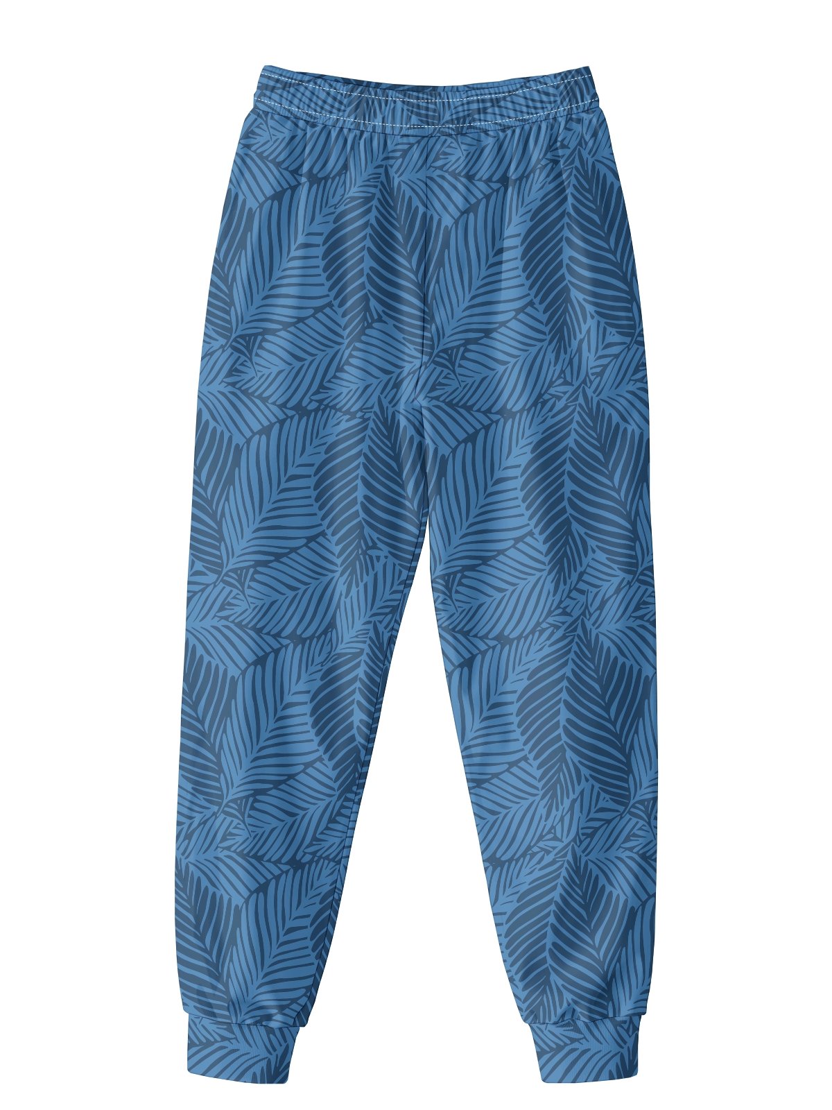 Moisture wicking Plant Leaf Pattern Casual Pants