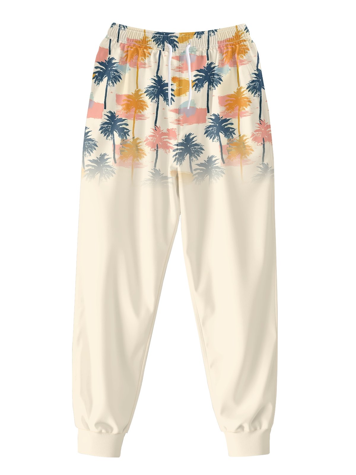 Moisture wicking Plants Coconut Tree Casual Pants