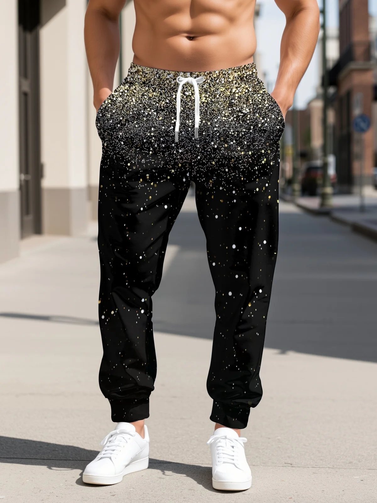 Moisture Wicking Gradient Star Casual Pants