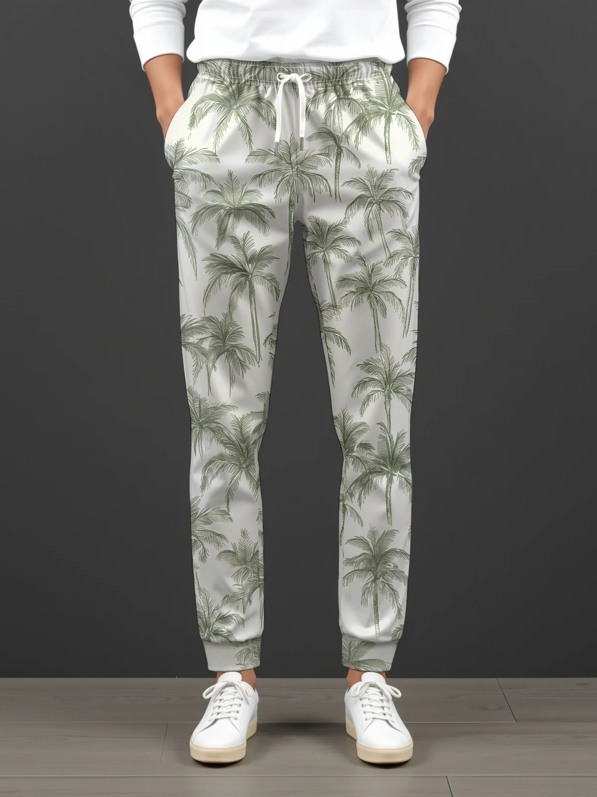 Moisture Wicking Coconut Tree Casual Pants