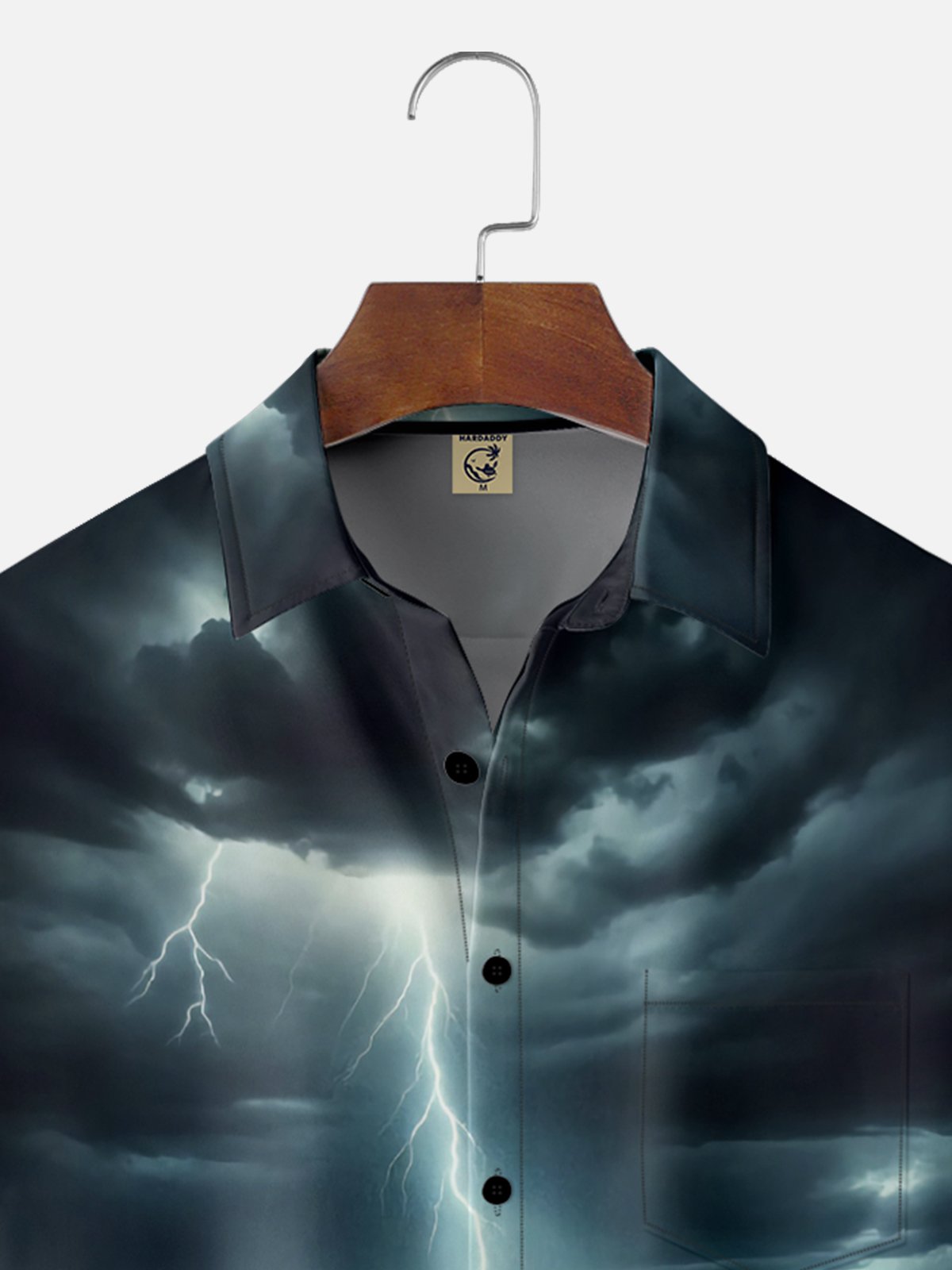 Moisture-wicking New Jersey UFO Alien Spaceship Chest Pocket Casual Shirt