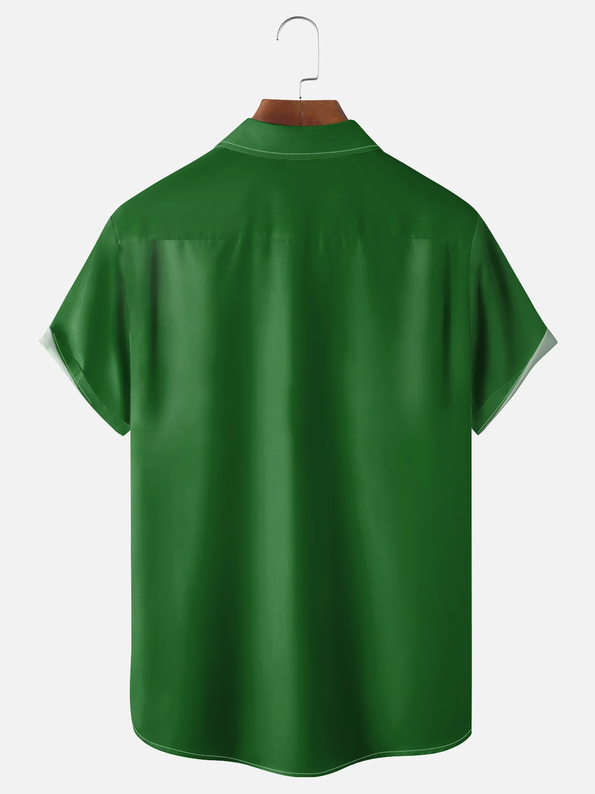 Moisture Wicking St. Patrick's Shamrock Beer Chest Pocket Casual Shirt