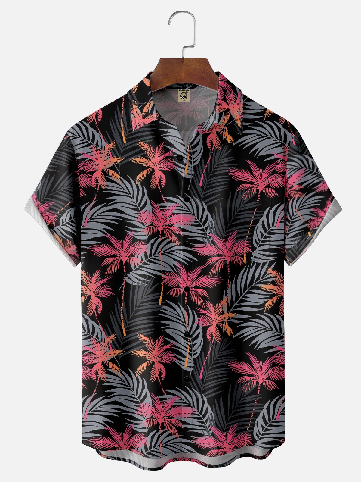 Moisture Wicking Hawaiian Botanicals Chest Pocket Casual Shirt