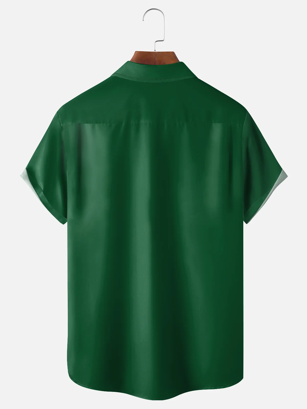 Moisture-wicking St. Patrick's Day Octopus Beer Shamrock Chest Pocket Bowling Shirt