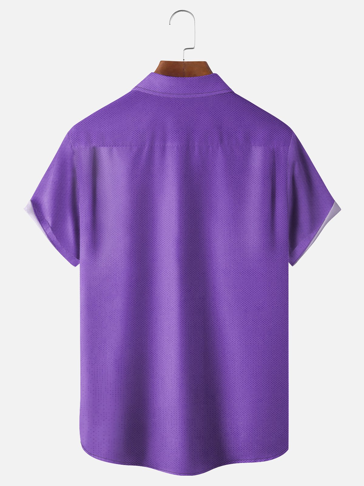 Moisture-wicking Dreamy Cocktail Art Purple Chest Pocket Bowling Shirt