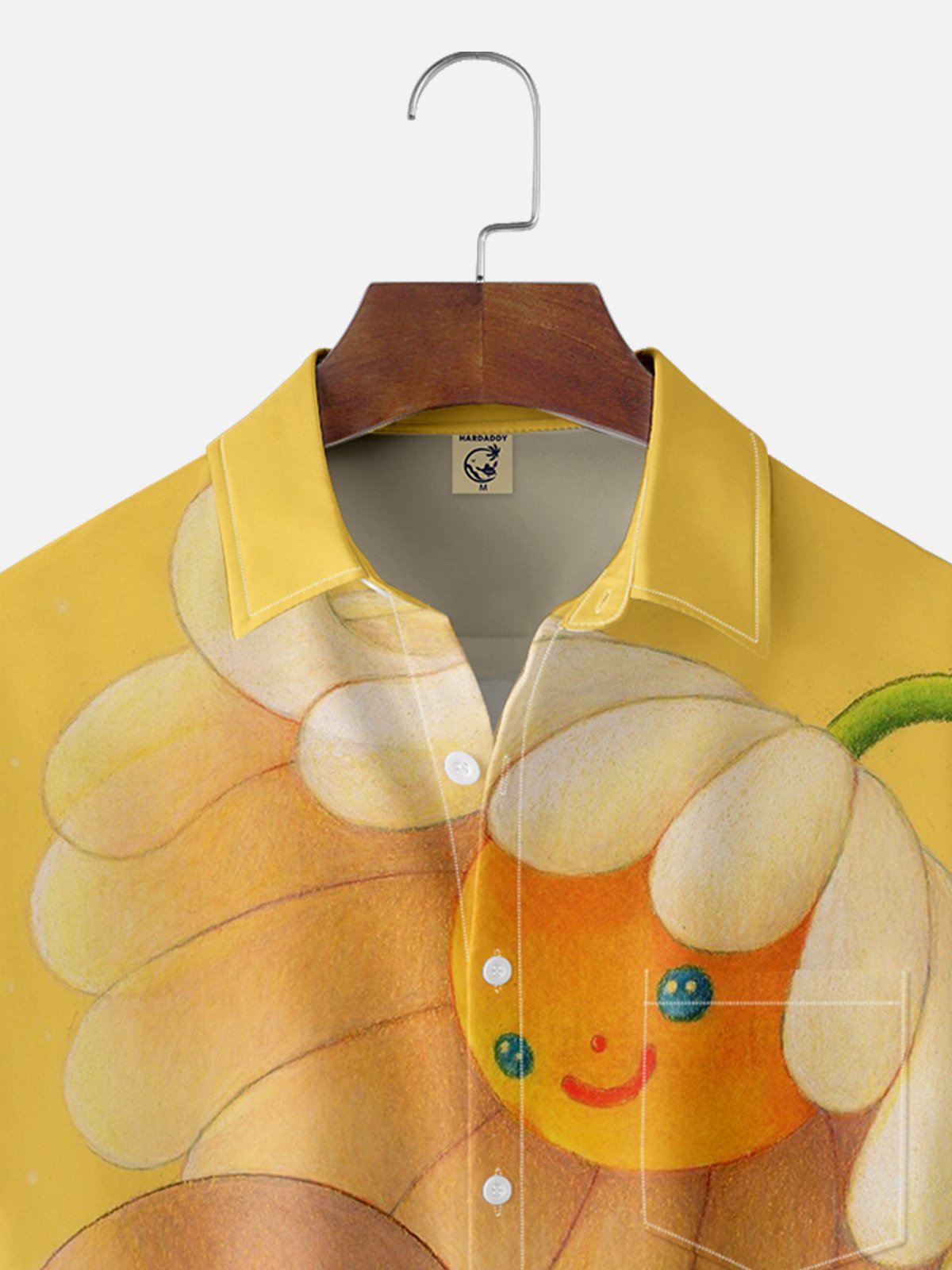 Moisture Wicking Sunflower Chest Pocket Casual Shirt