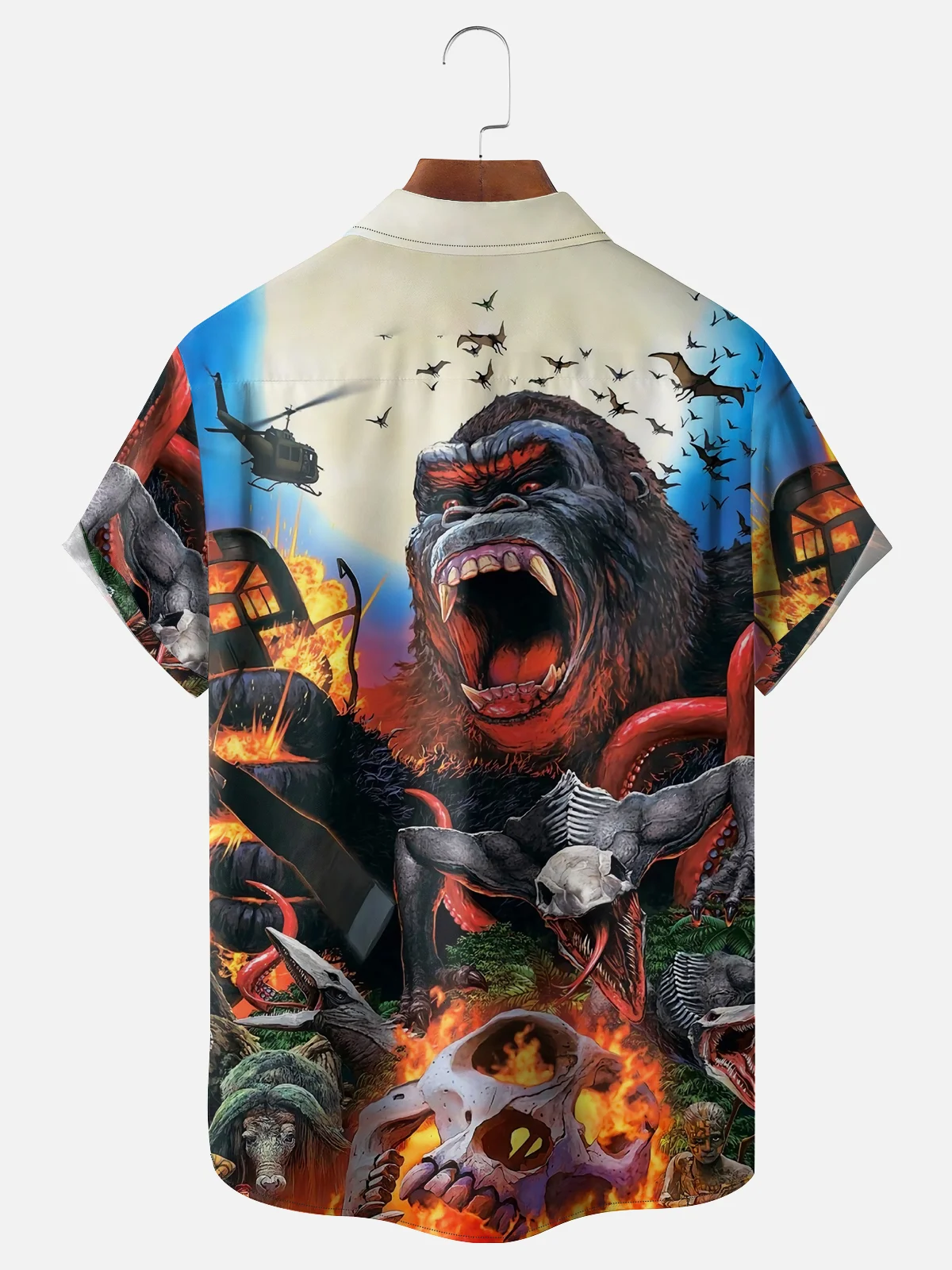 Moisture-wicking King Kong Chest Pocket Casual Shirt