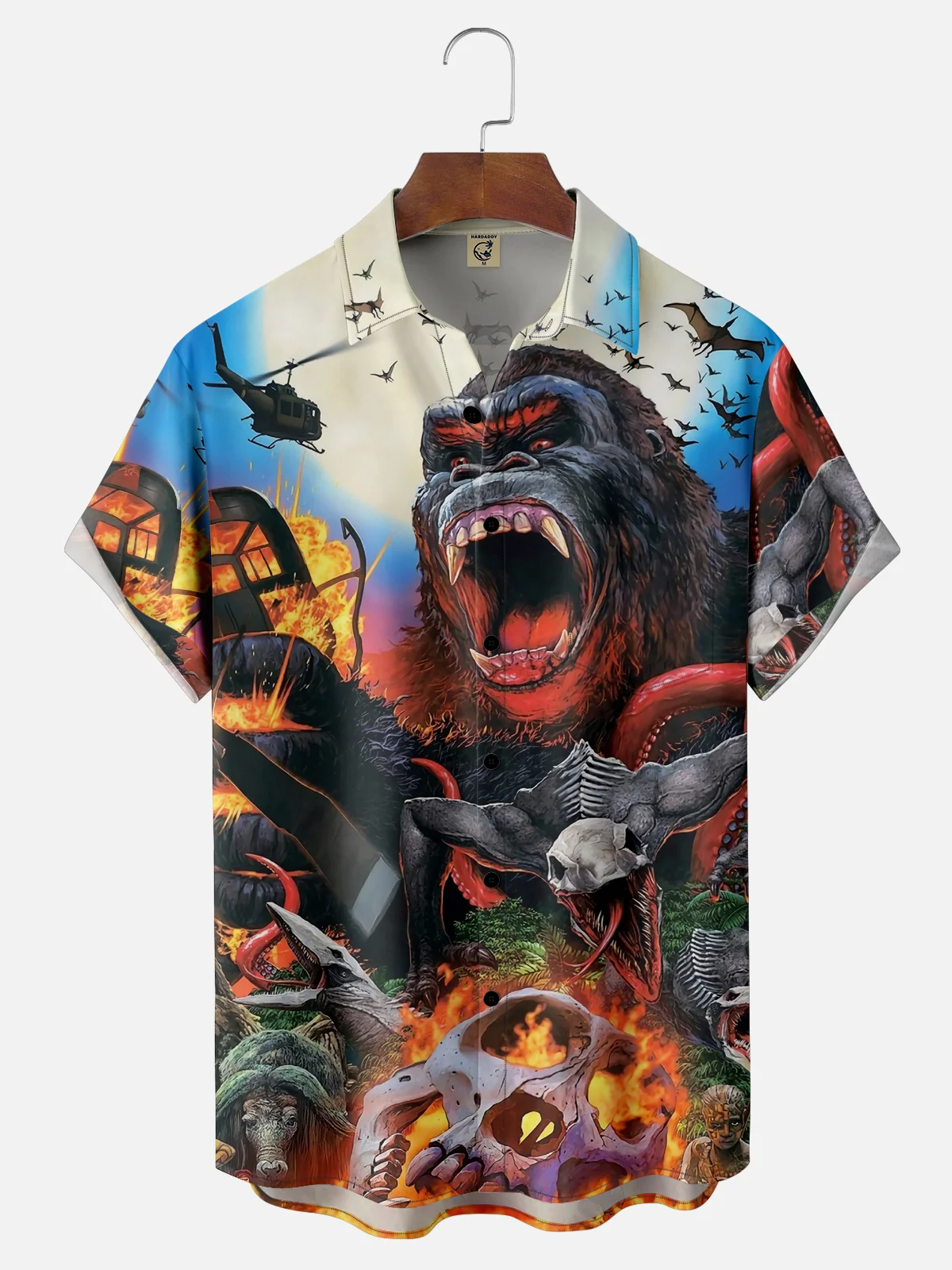 Moisture-wicking King Kong Chest Pocket Casual Shirt