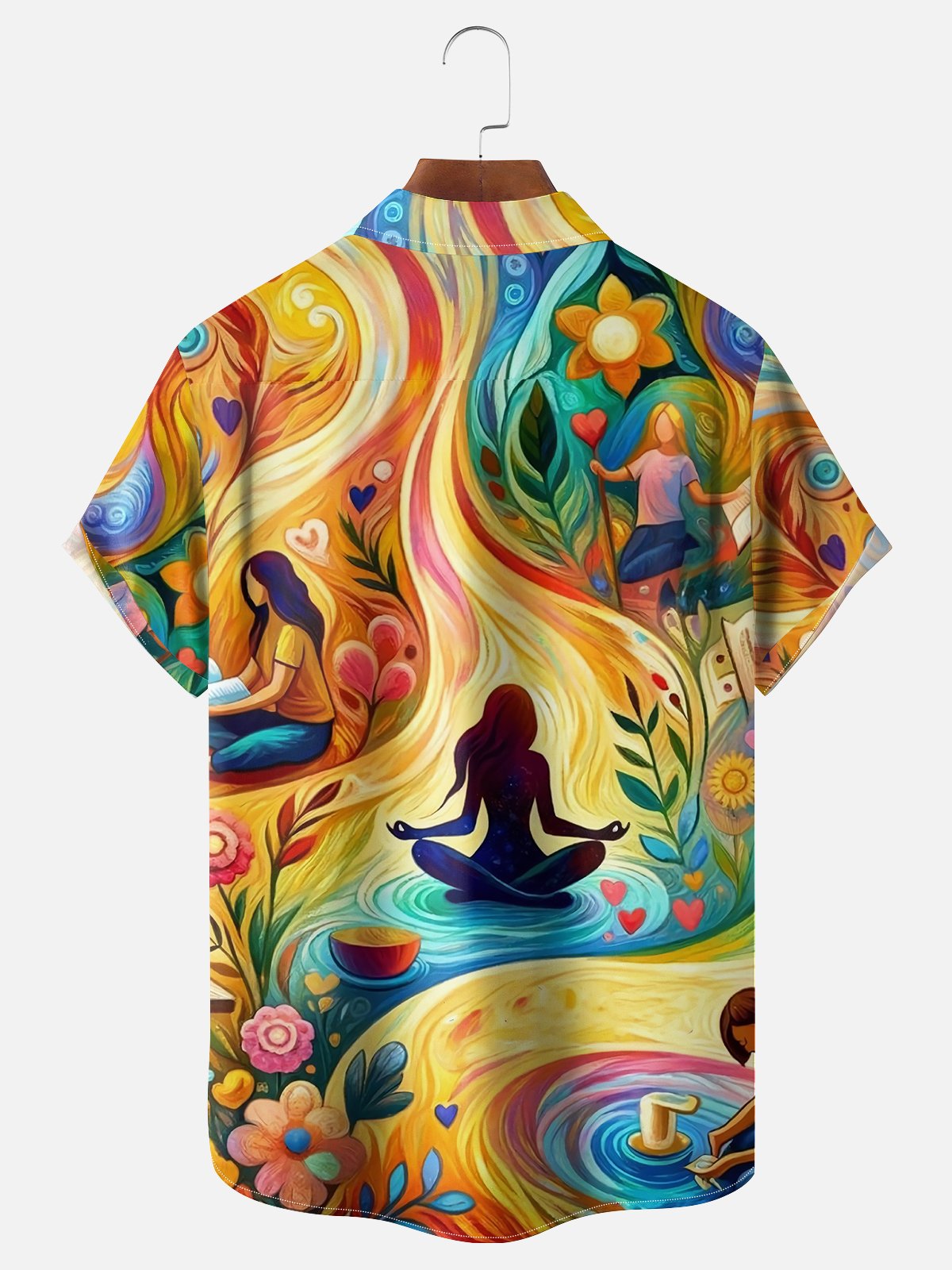 Moisture-wicking International Women's Day Art Chest Pocket Casual Shirt