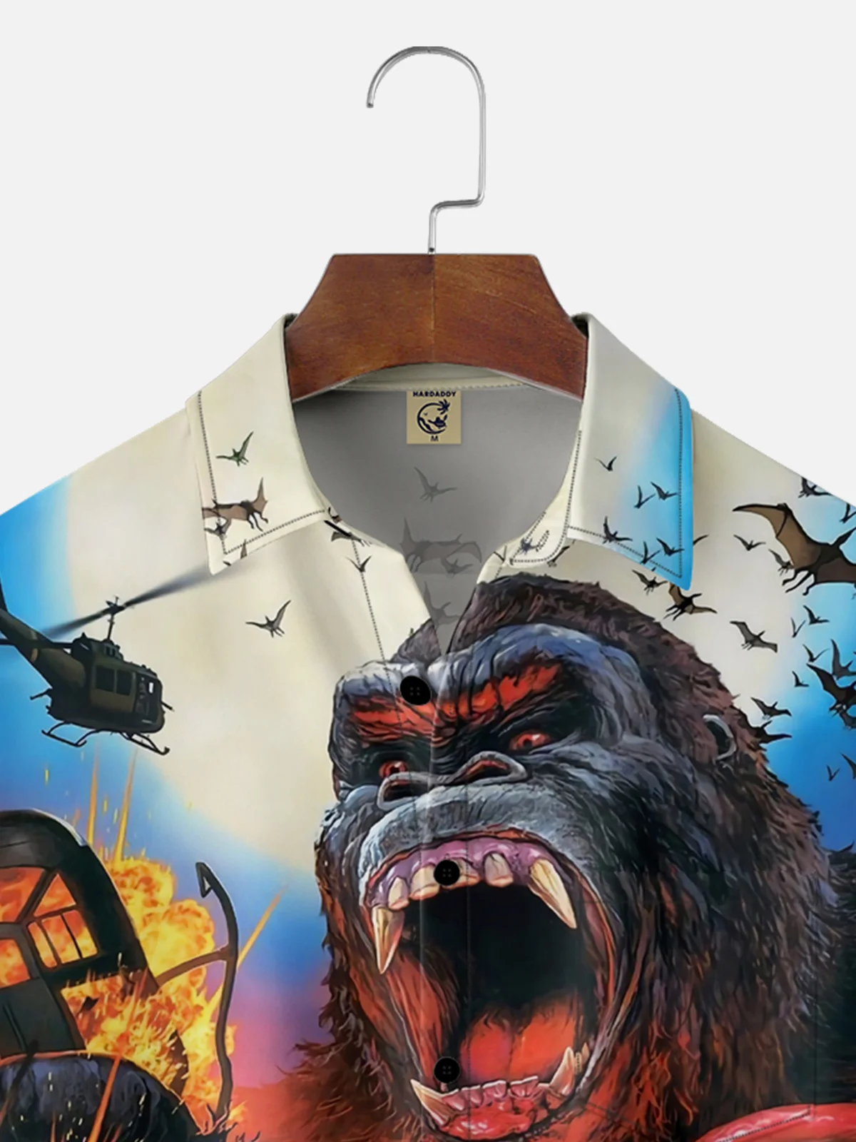 Moisture-wicking King Kong Chest Pocket Casual Shirt