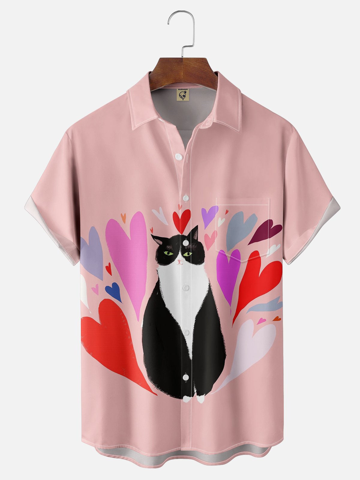 Moisture-wicking Art Chest Pocket Casual Shirt