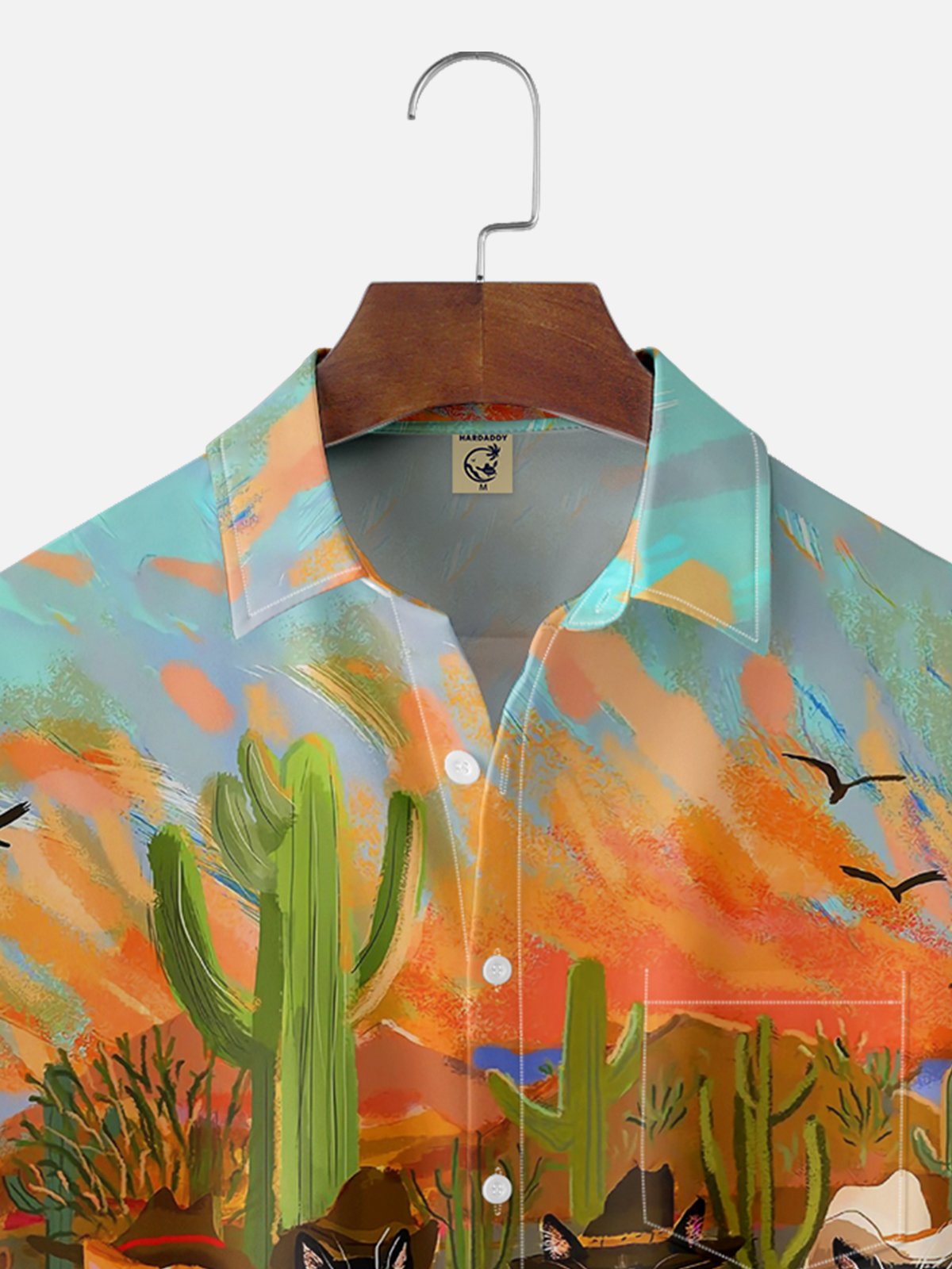 Moisture-wicking Art Chest Pocket Casual Shirt