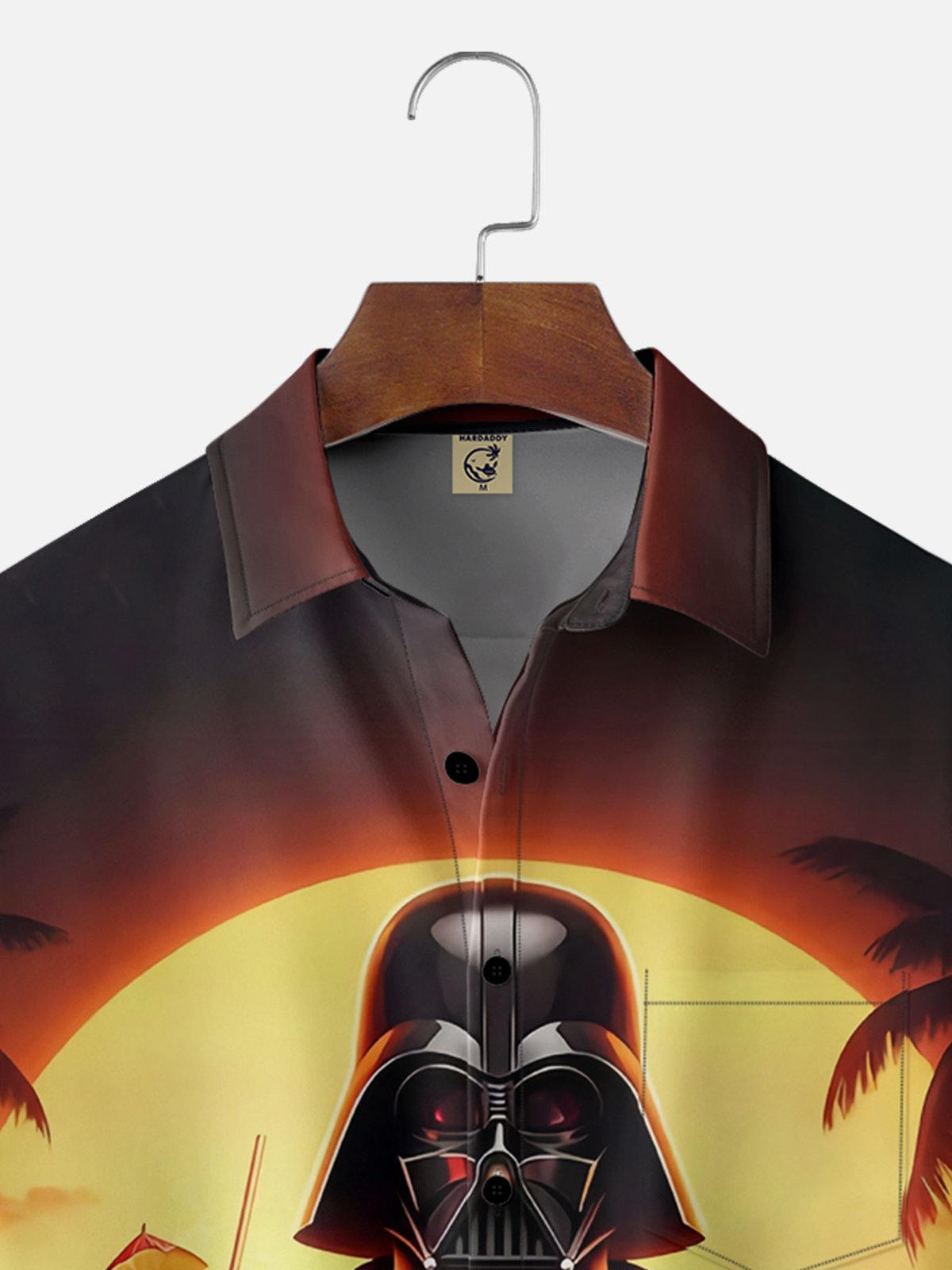 Moisture Wicking Star Wars Fighter Hawaiian Cocktail Chest Pocket Hawaiian Shirt