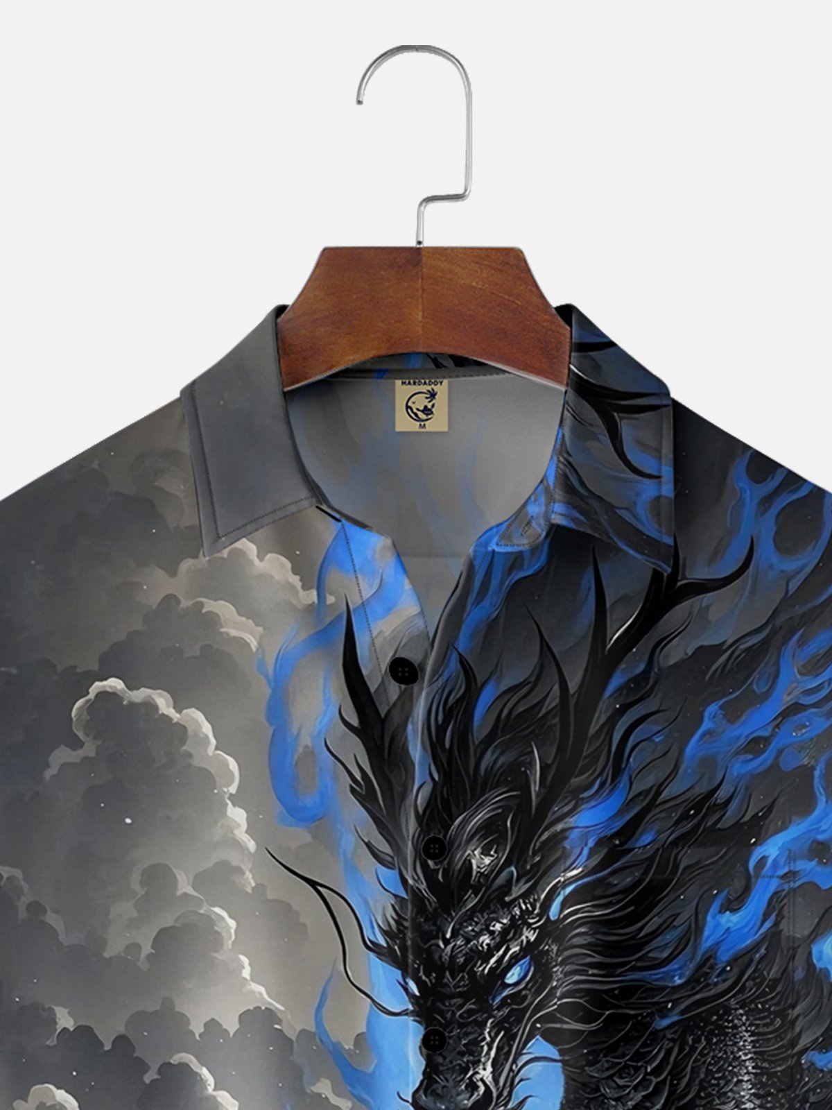 Moisture Wicking Dragon Chest Pocket Hawaiian Shirt