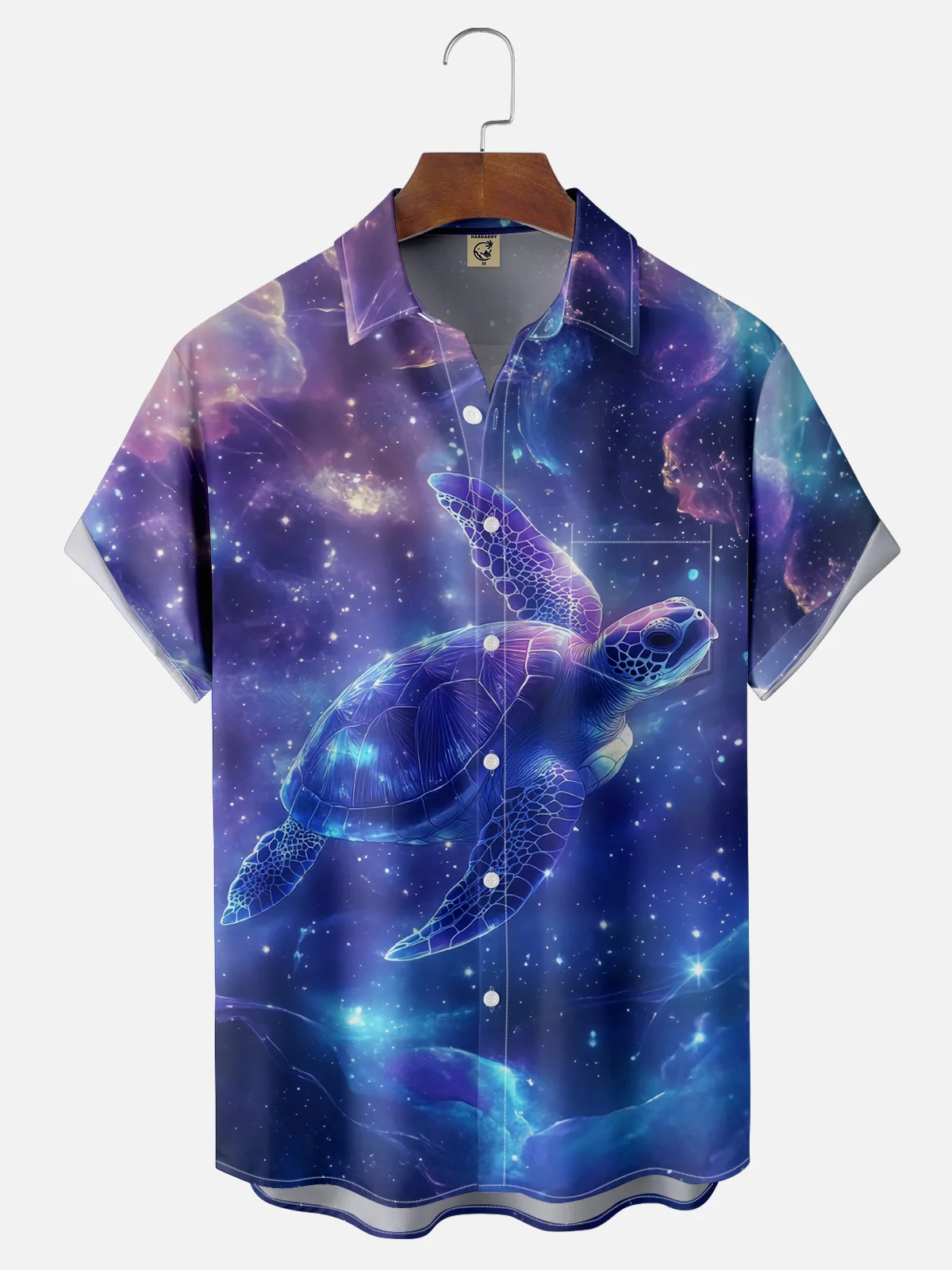 Moisture Wicking Gradient Turtle Hawaiian Shirt