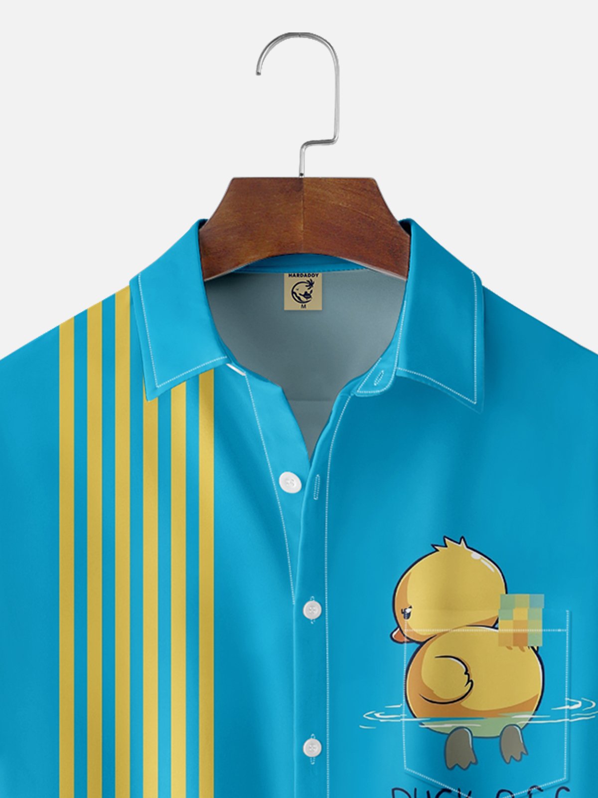 Moisture-wicking Duck Off Chest Pocket Bowling Shirt