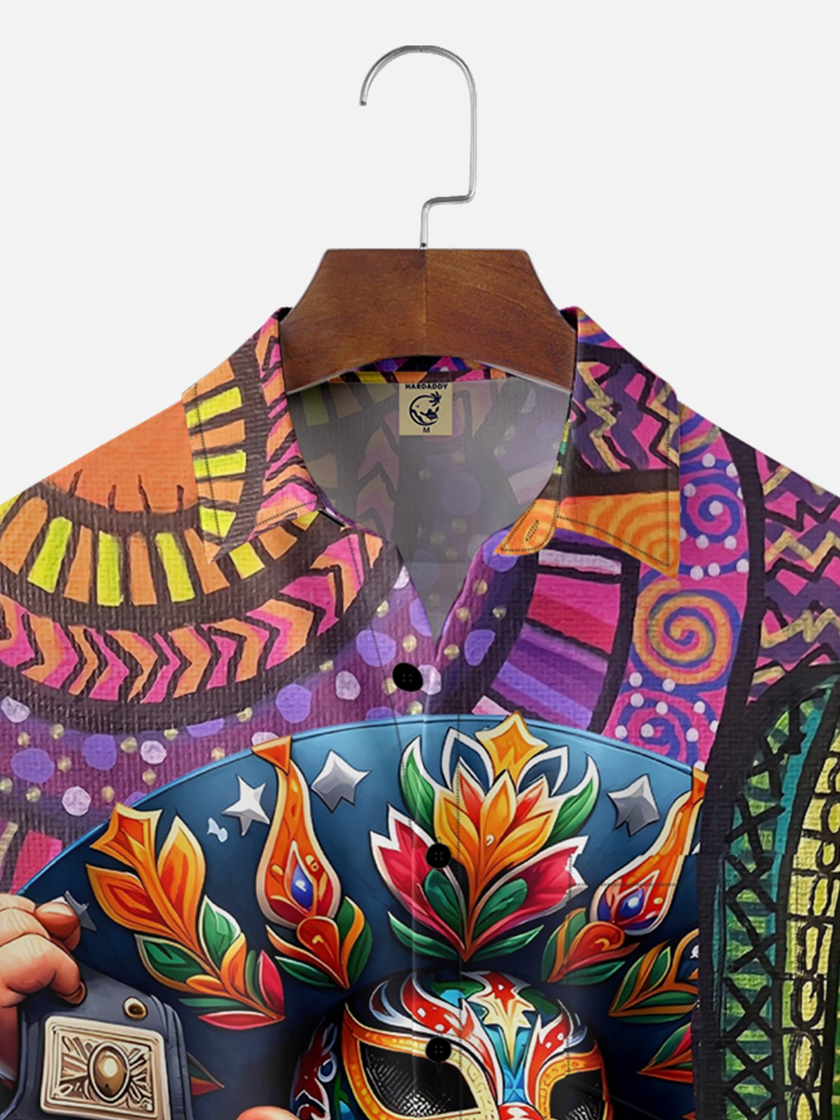 Moisture-wicking Lucha Libre Cactus Chest Pocket Casual Shirt