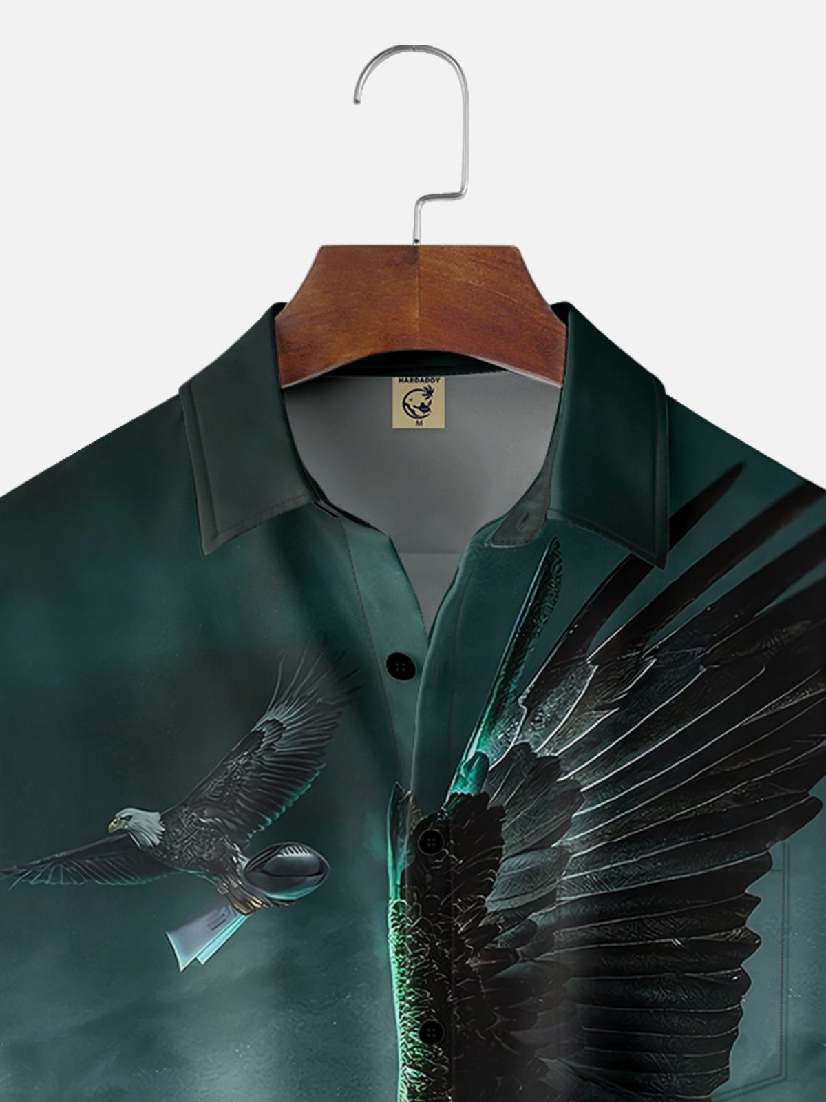 Moisture-wicking Philadelphia Football Art Eagle Chest Pocket Casual Shirt