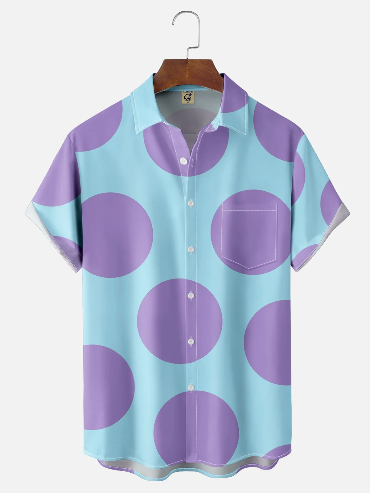 Moisture-wicking Cartoon Characters Chest Pocket Casual Shirt