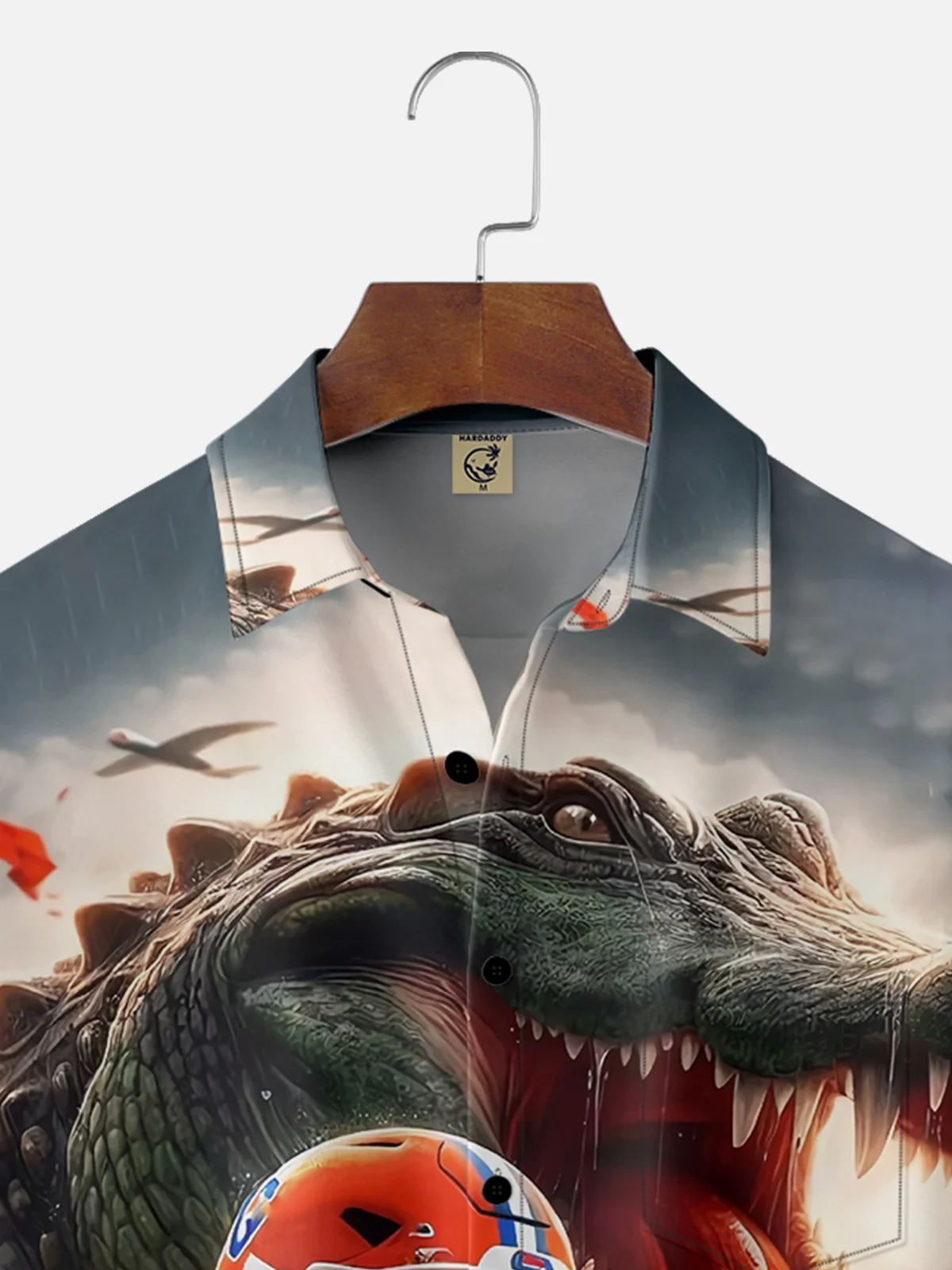 Moisture-wicking Florida Football Art Gator Chest Pocket Casual Shirt