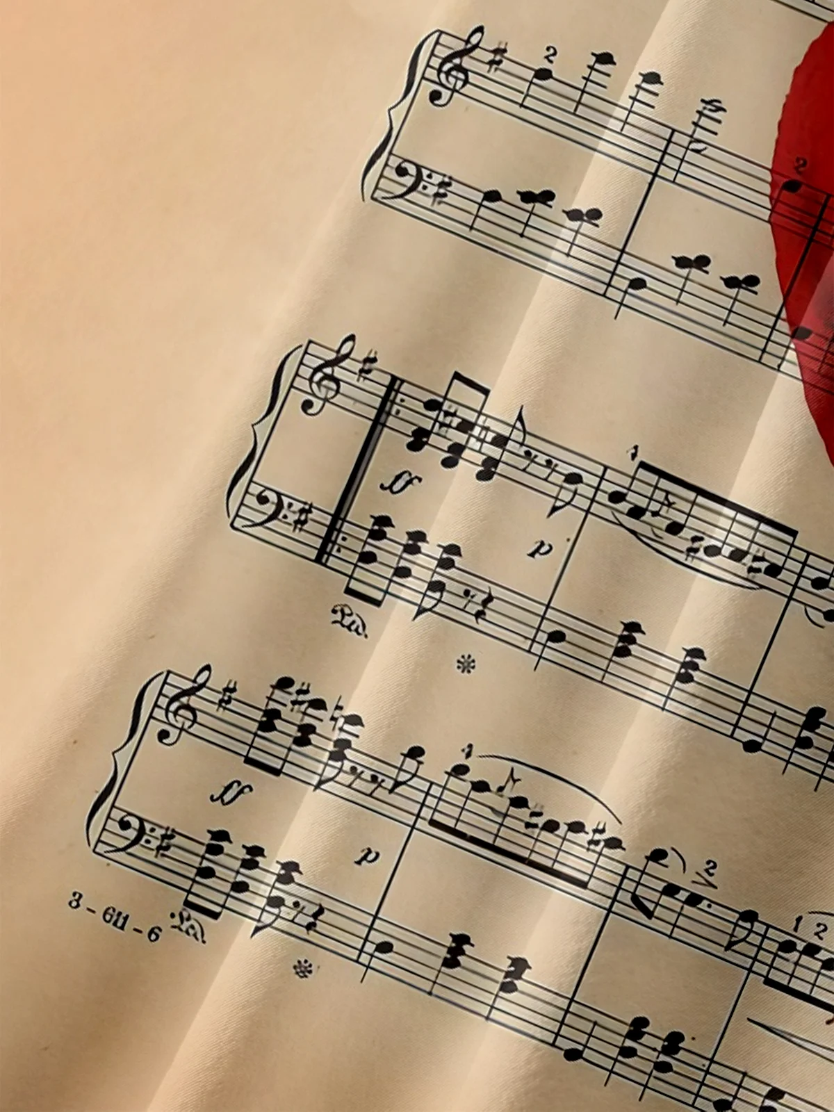 Moisture-wicking Sheet Music Lobster Chest Pocket Hawaiian Shirt