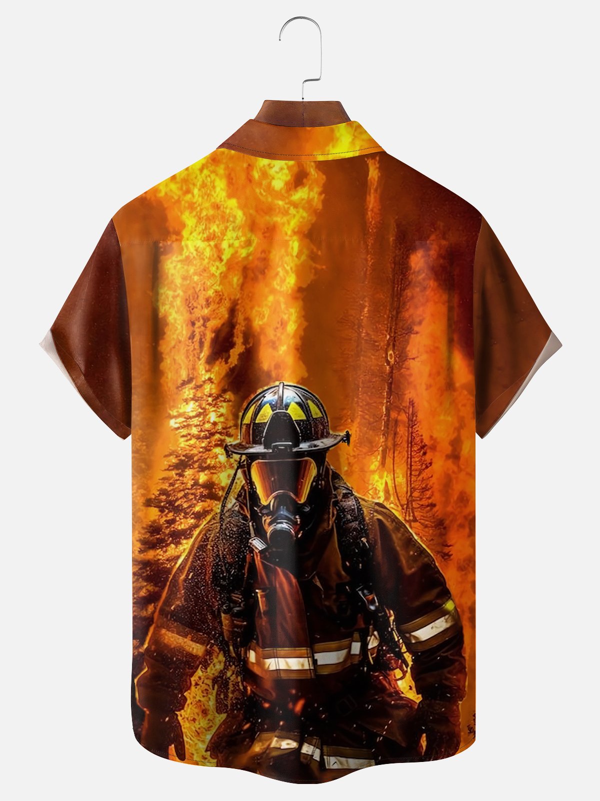 Moisture-wicking California Wildfires "Pray for California" Chest Pocket Casual Shirt