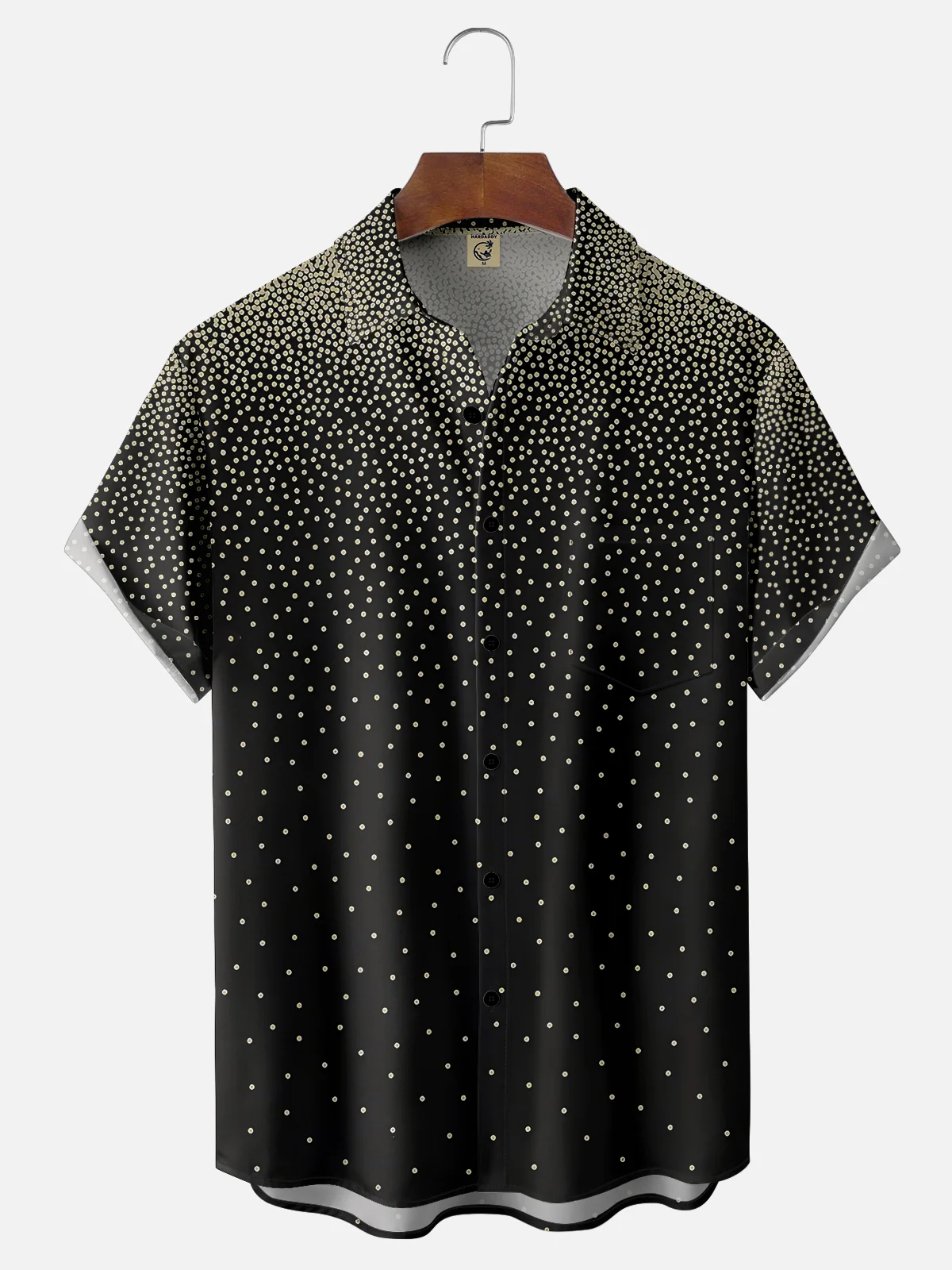 Moisture Wicking Gradient Chest Pocket Casual Shirt