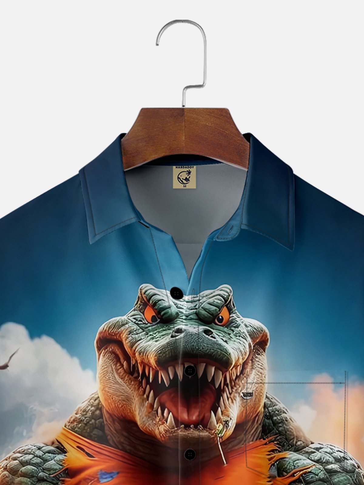 Moisture-wicking Florida Football Art Gator Chest Pocket Casual Shirt