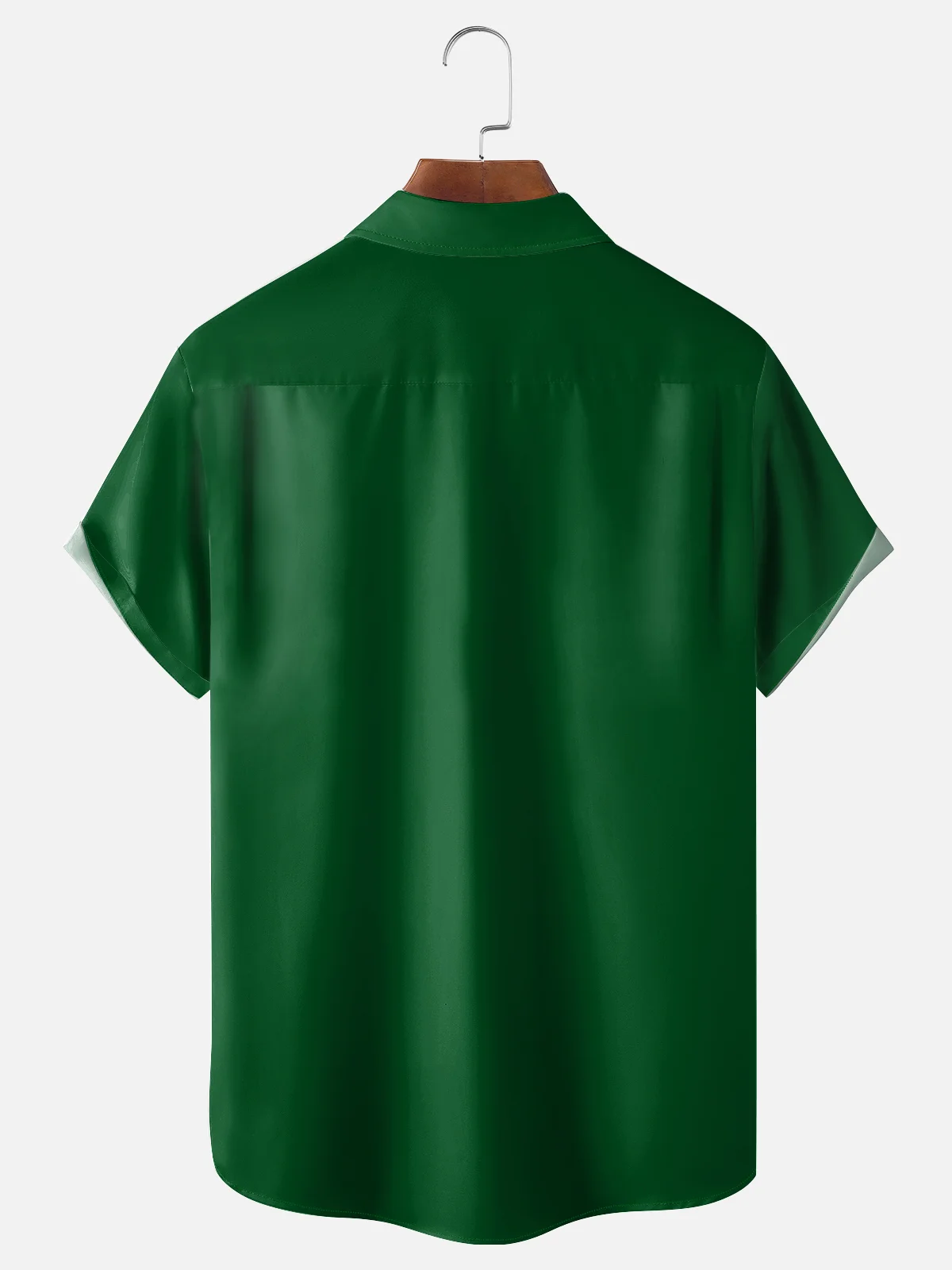 Moisture-wicking St. Patrick's Day Irish Stripe Chest Pocket Bowling Shirt