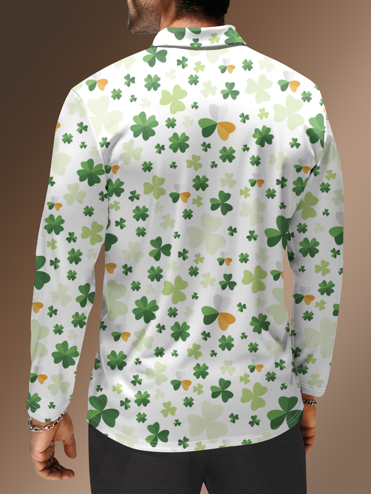 Moisture Wicking St. Patrick's Day Shamrock Golf Polo