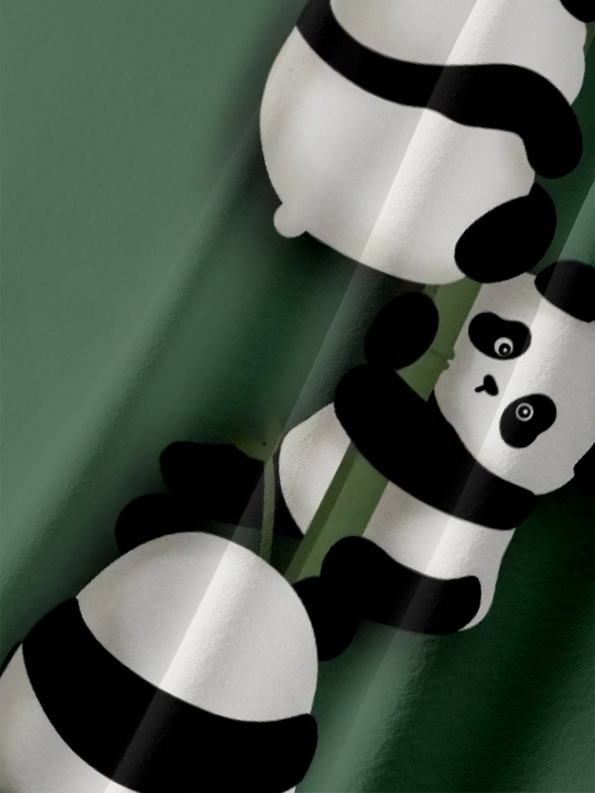 Moisture Wicking Bamboo Panda Chest Pocket Hawaiian Shirt