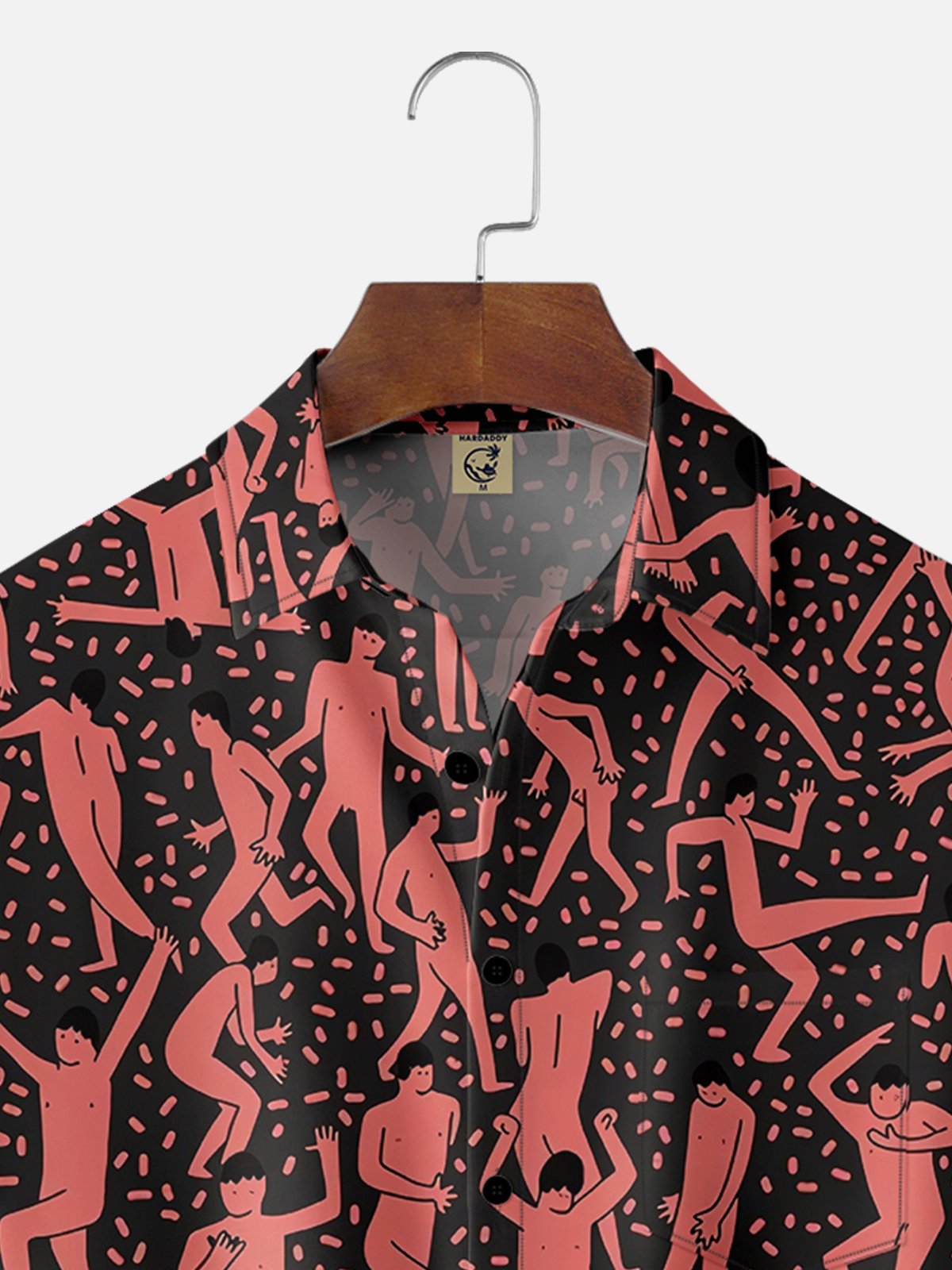 Moisture-wicking Art Body Abstract Painting Chest Pocket Hawaiian Shirt