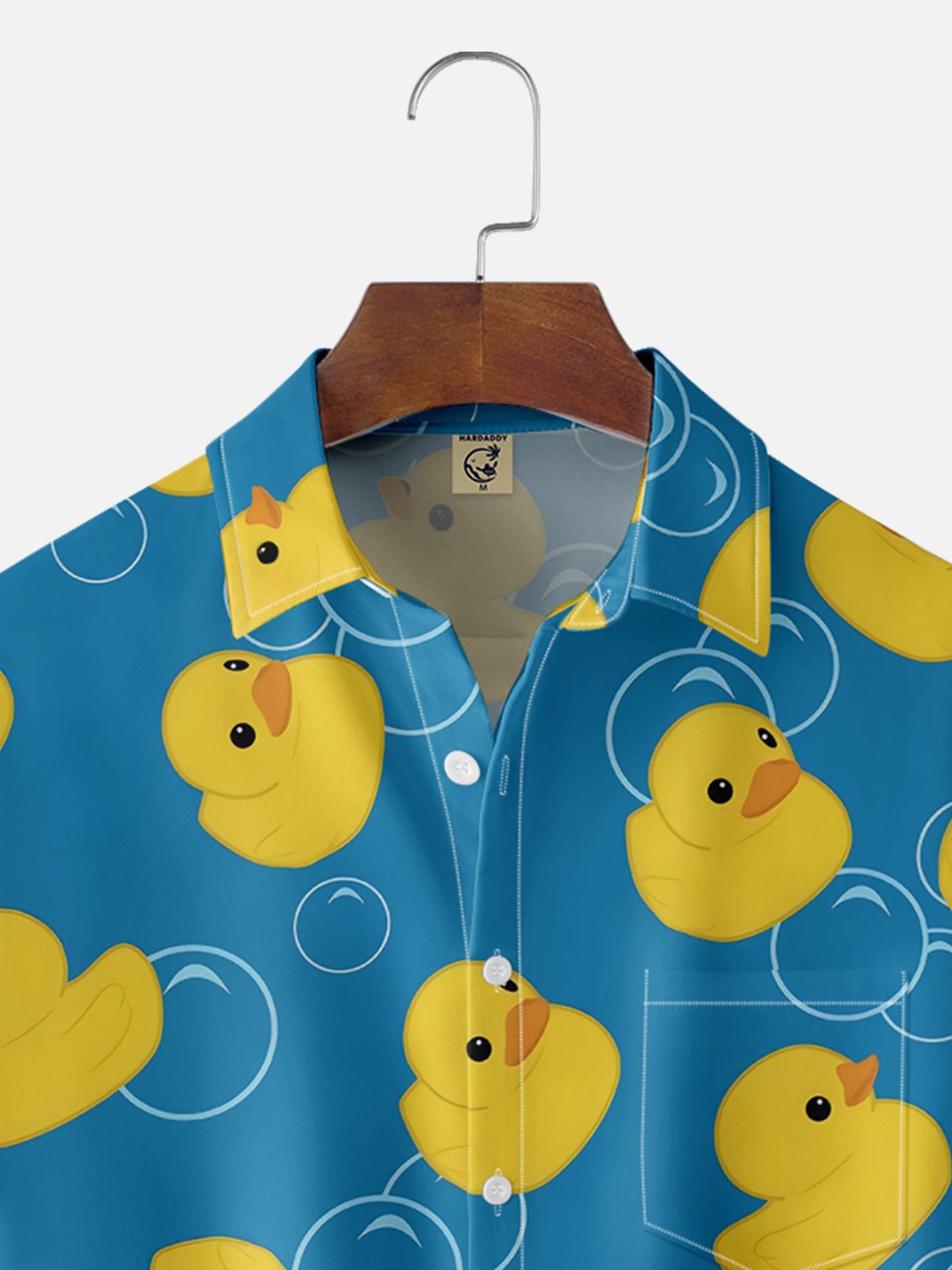 Moisture-wicking Duck Chest Pocket Hawaiian Shirt