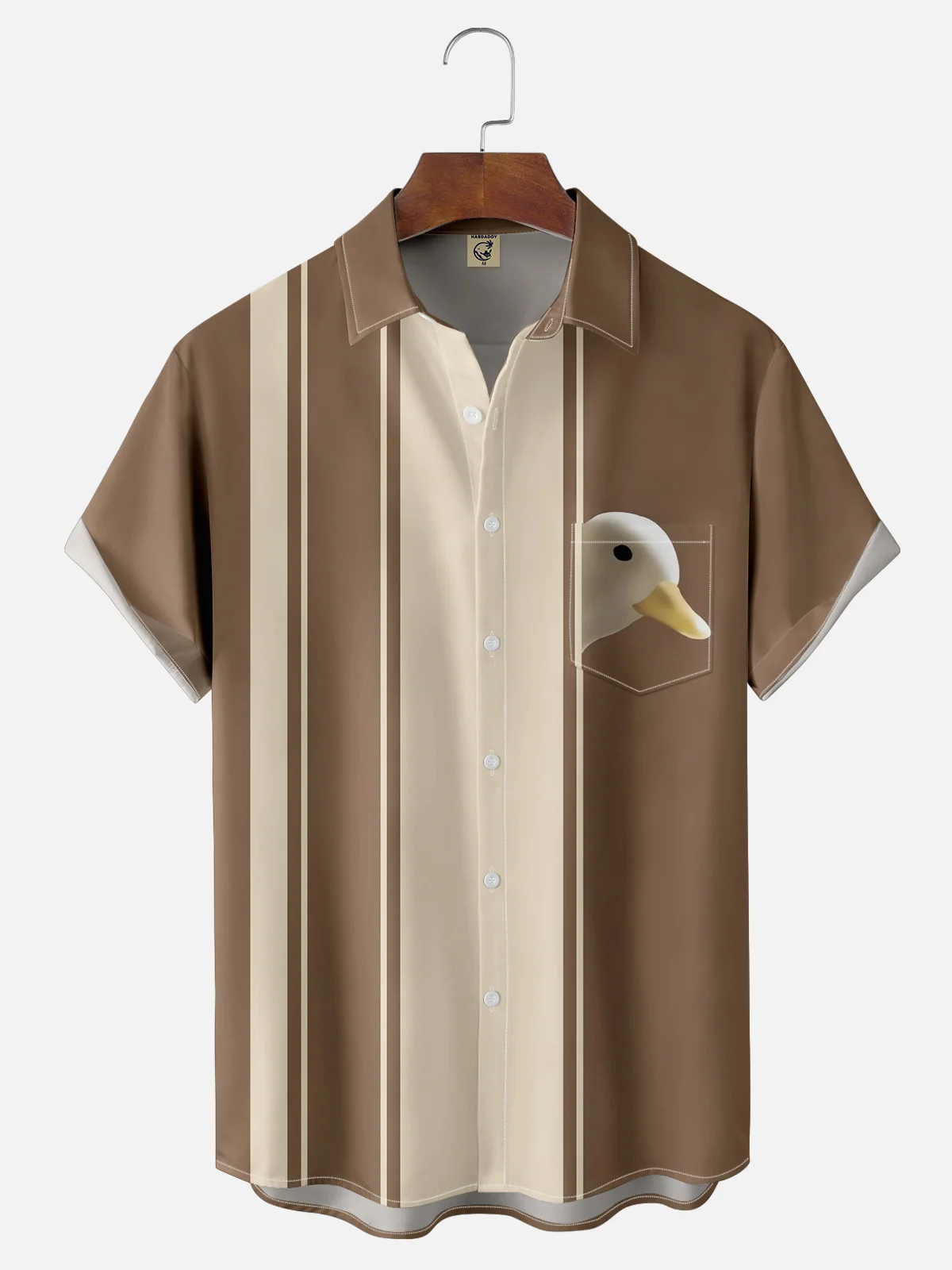 Moisture Wicking Duck Chest Pocket Hawaiian Shirt