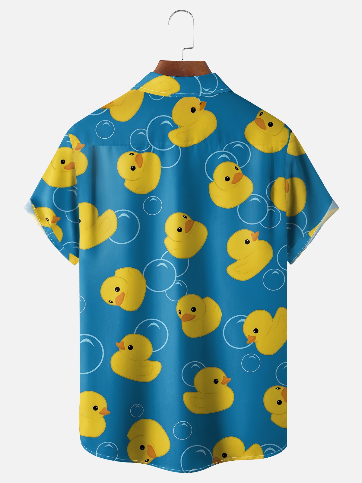 Moisture-wicking Duck Chest Pocket Hawaiian Shirt