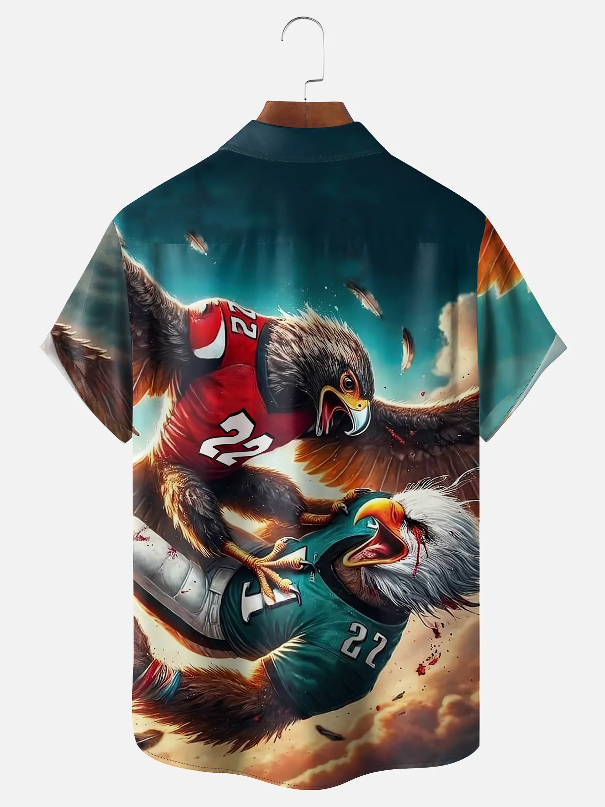 Moisture-wicking American Football Atlanta Falcons Chest Pocket Casual Shirt