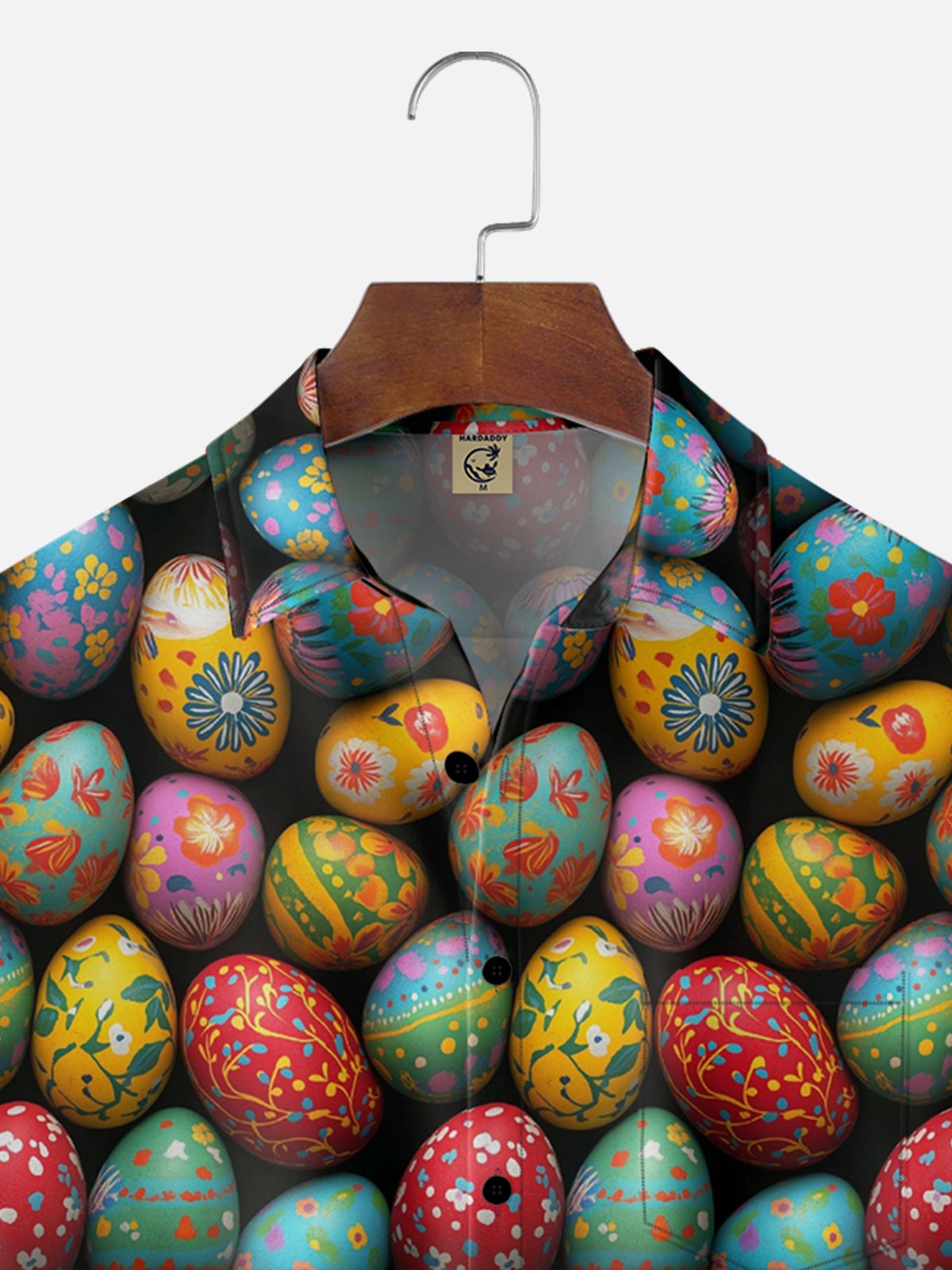 Moisture-wicking Easter Eggs Chest Pocket Casual Shirt