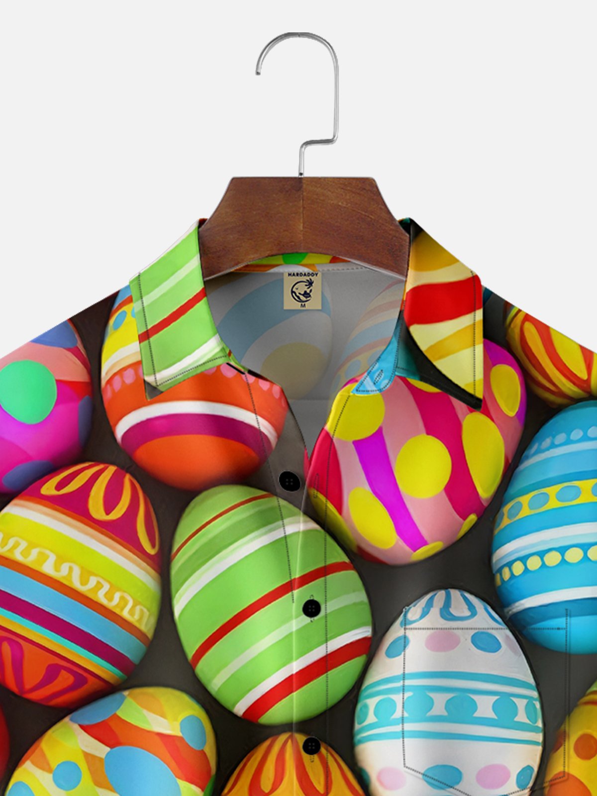 Moisture-wicking Easter Eggs Chest Pocket Casual Shirt