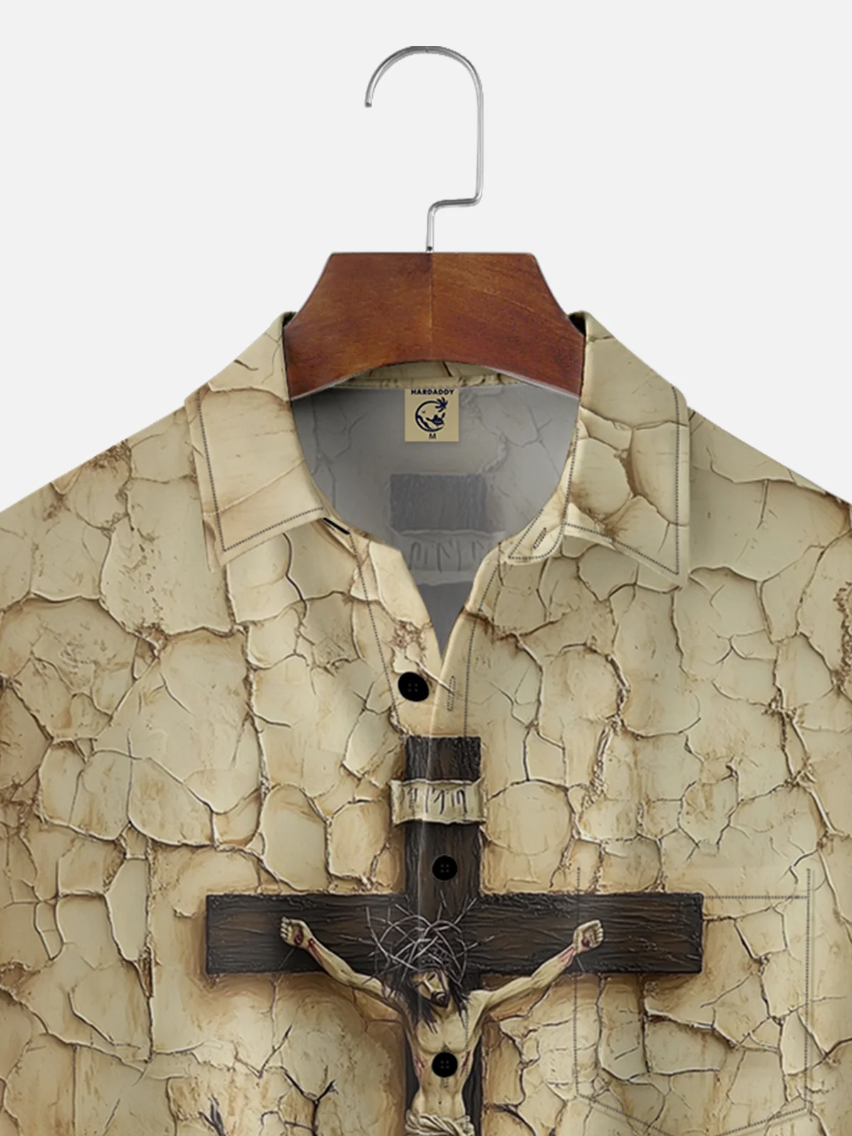 Moisture-wicking Jesus Christ Cross Easter Chest Pocket Casual Shirt