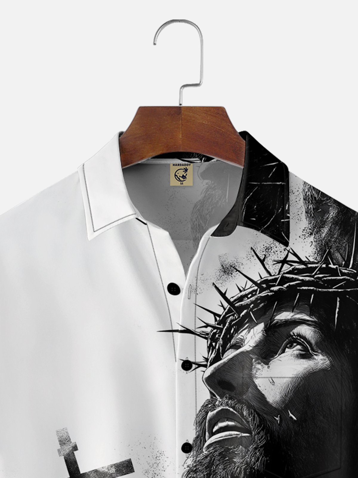 Moisture-wicking Jesus Cross Easter Chest Pocket Casual Shirt