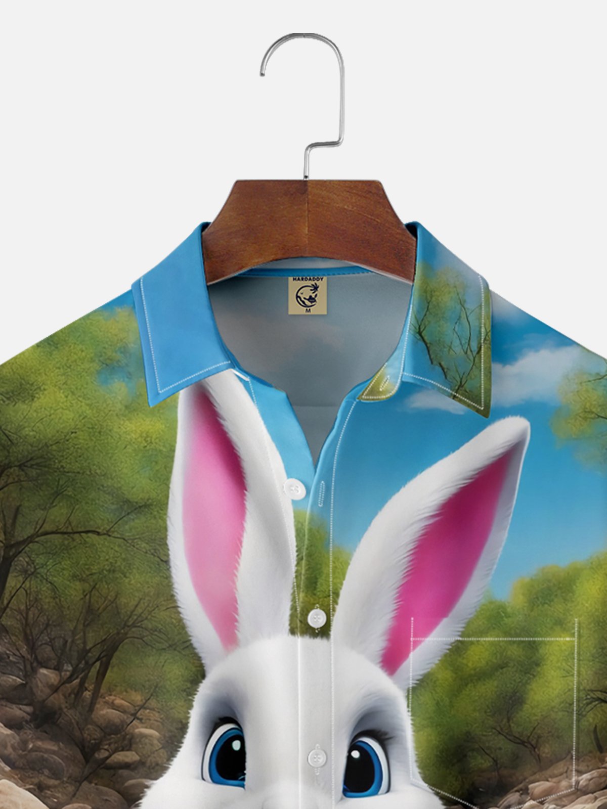 Moisture Wicking Easter Bunny Egg Hawaiian Shirt