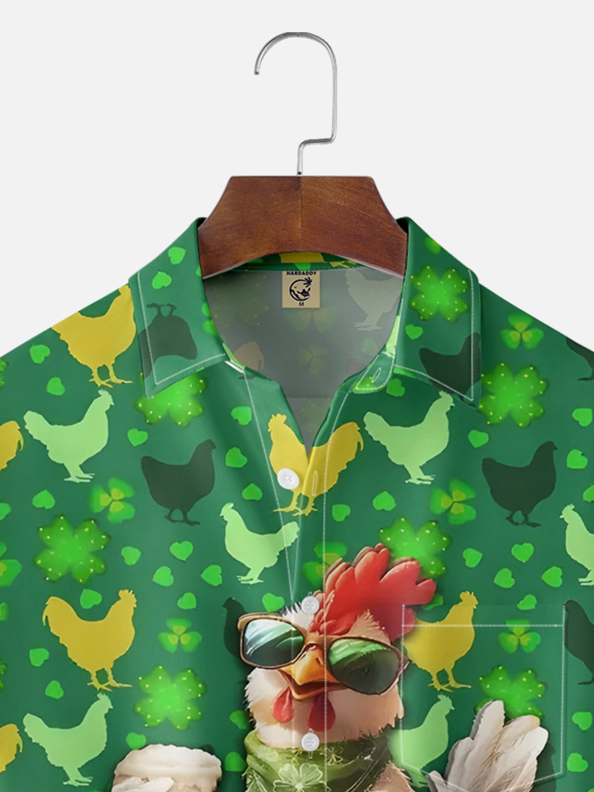 Moisture Wicking St. Patrick's Day Beer Chicken Hawaiian Shirt