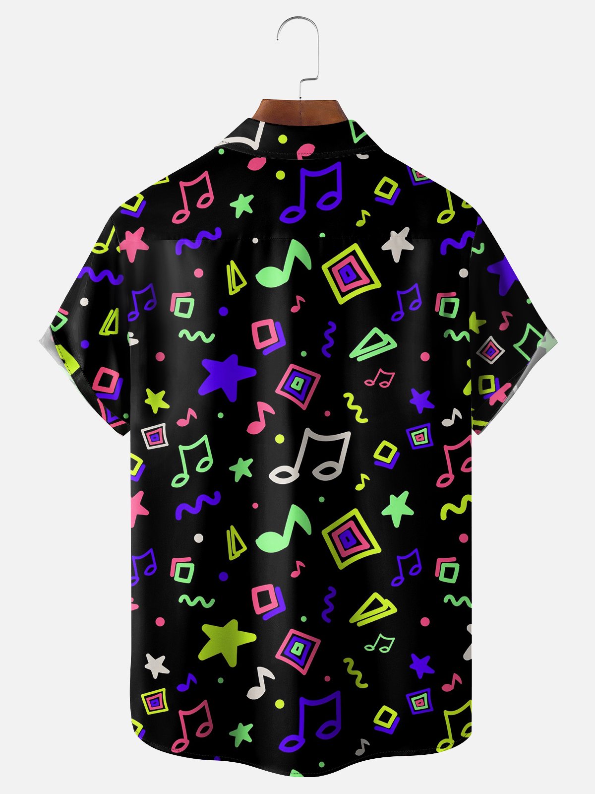 Moisture-wicking Music Chest Pocket Casual Shirt