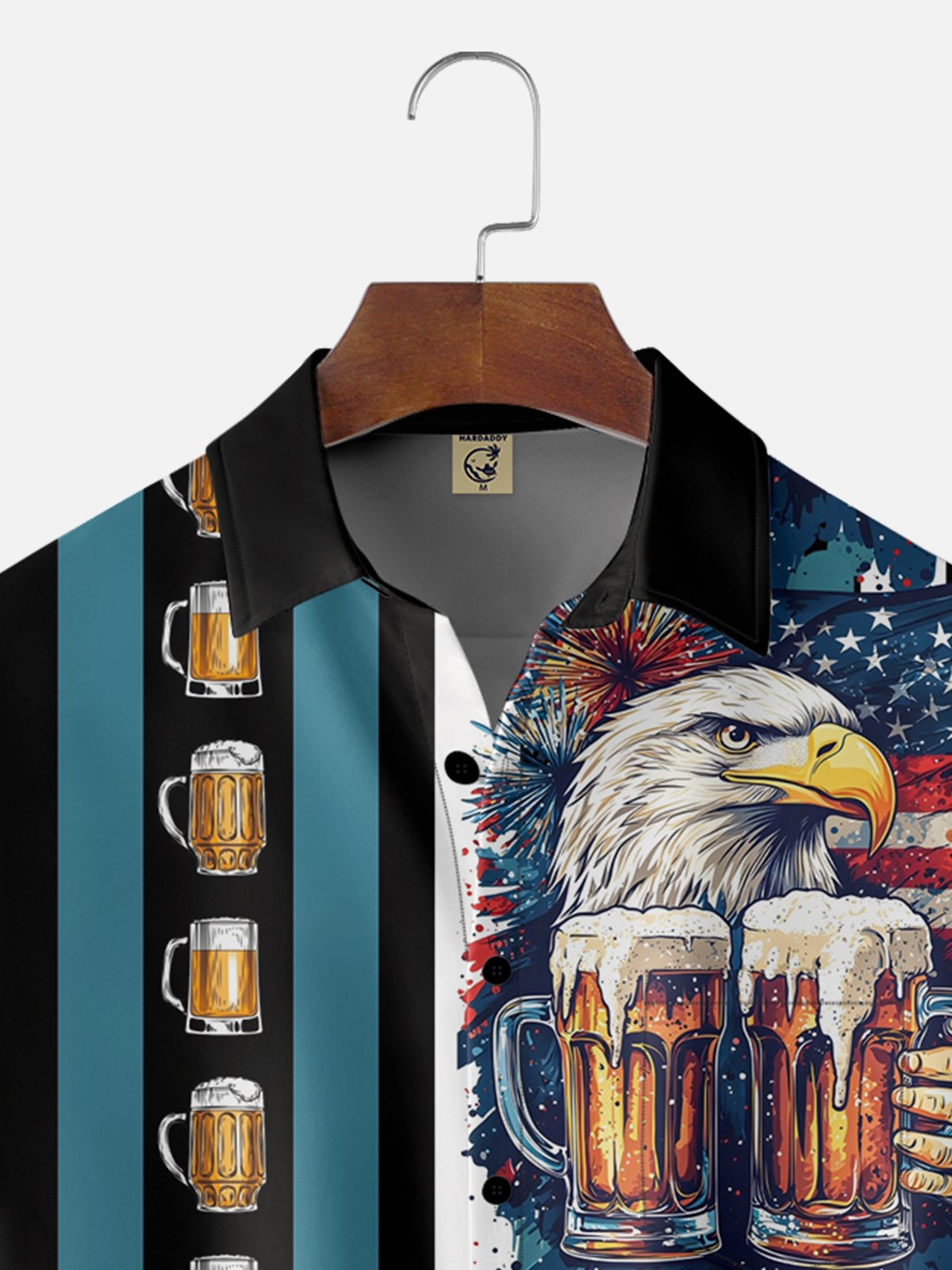 Moisture-wicking American Eagle Beer Chest Pocket Casual Shirt