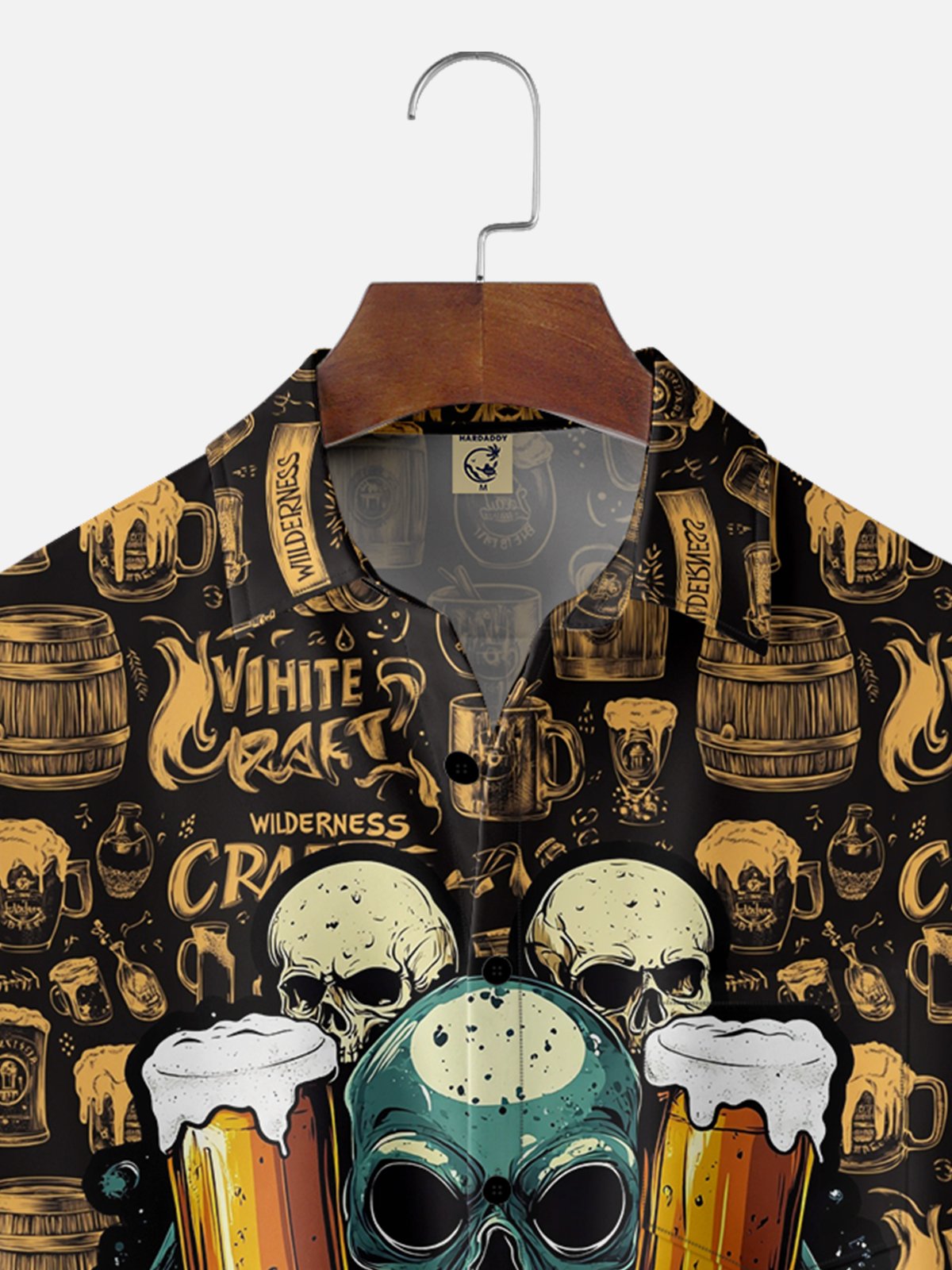 Moisture-wicking Octopus Beer Chest Pocket Hawaiian Shirt