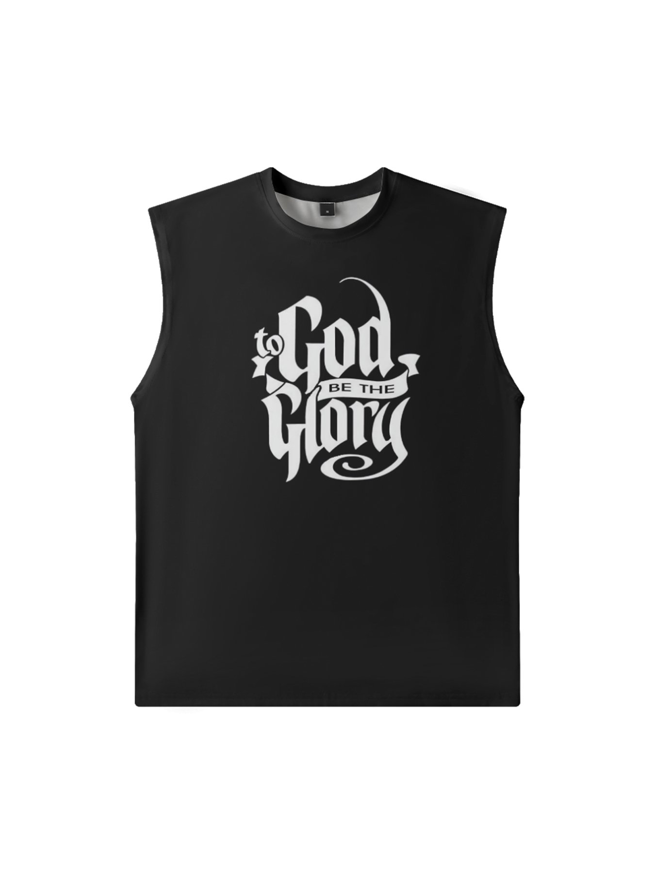 Mens Crewneck Tank Tops To God Be The Glory Easter Jesus Beach Sleeveless Shirt