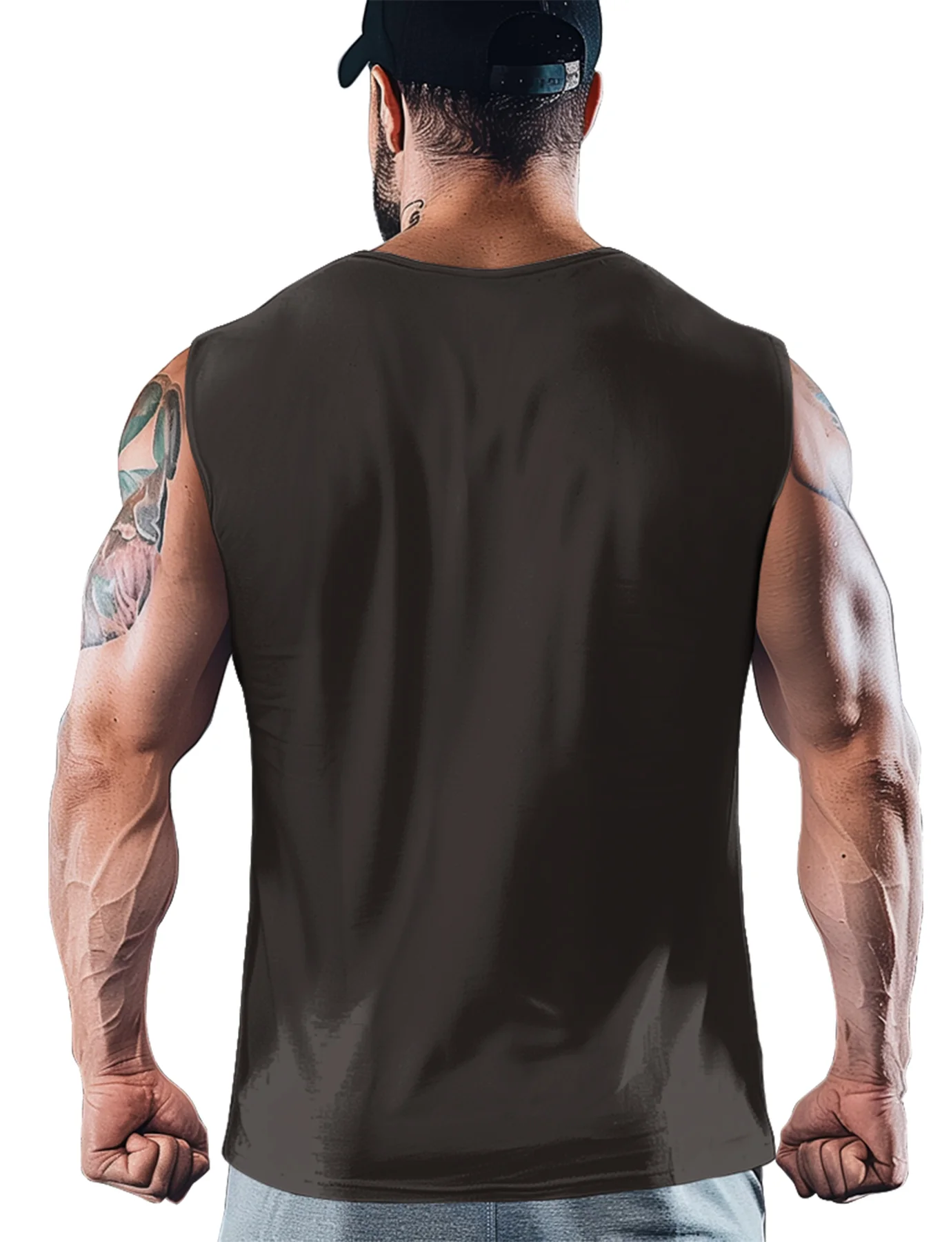 Mens Crewneck Tank Tops Rock Jesus Easter Sleeveless T-Shirt